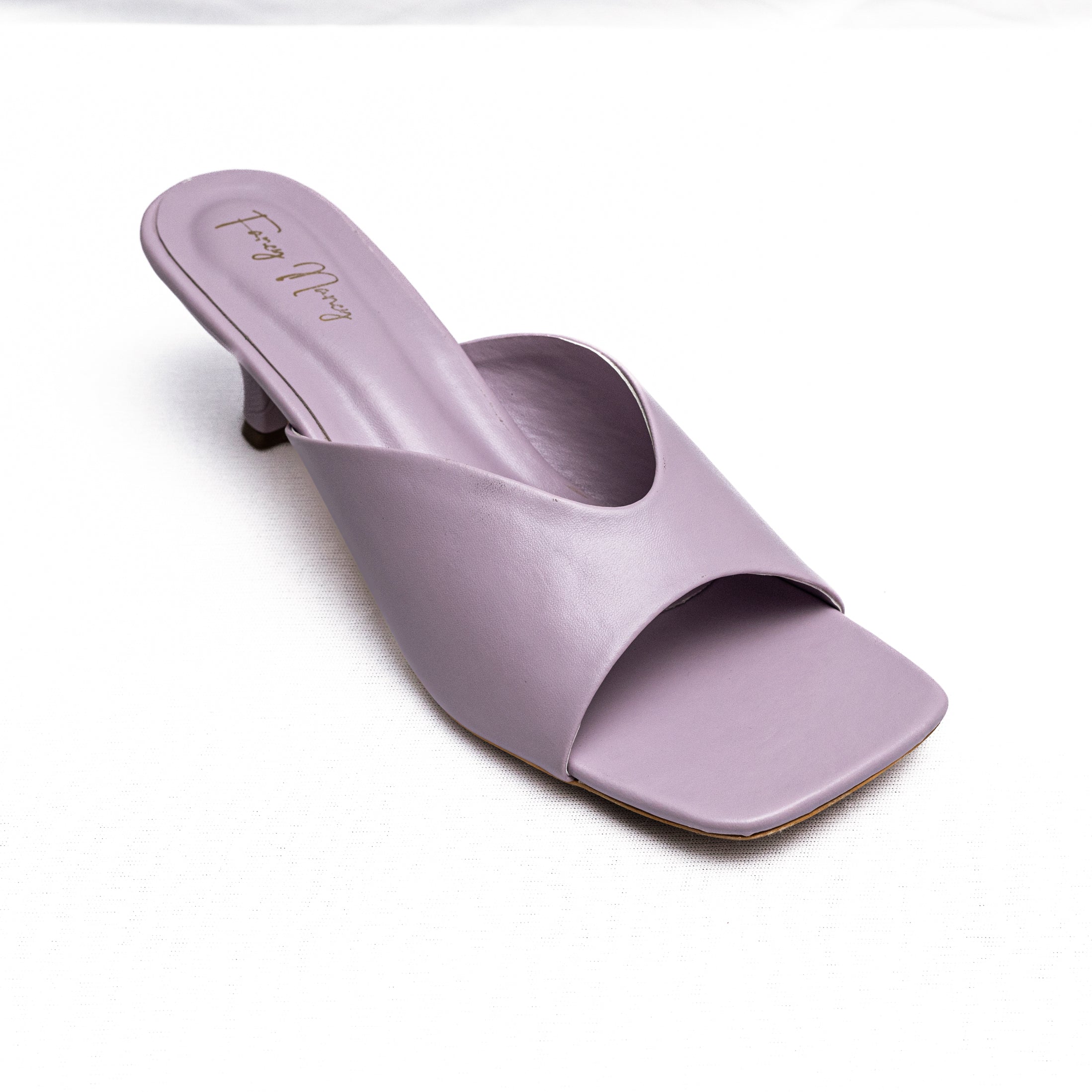 Open Toe Mules - Purple