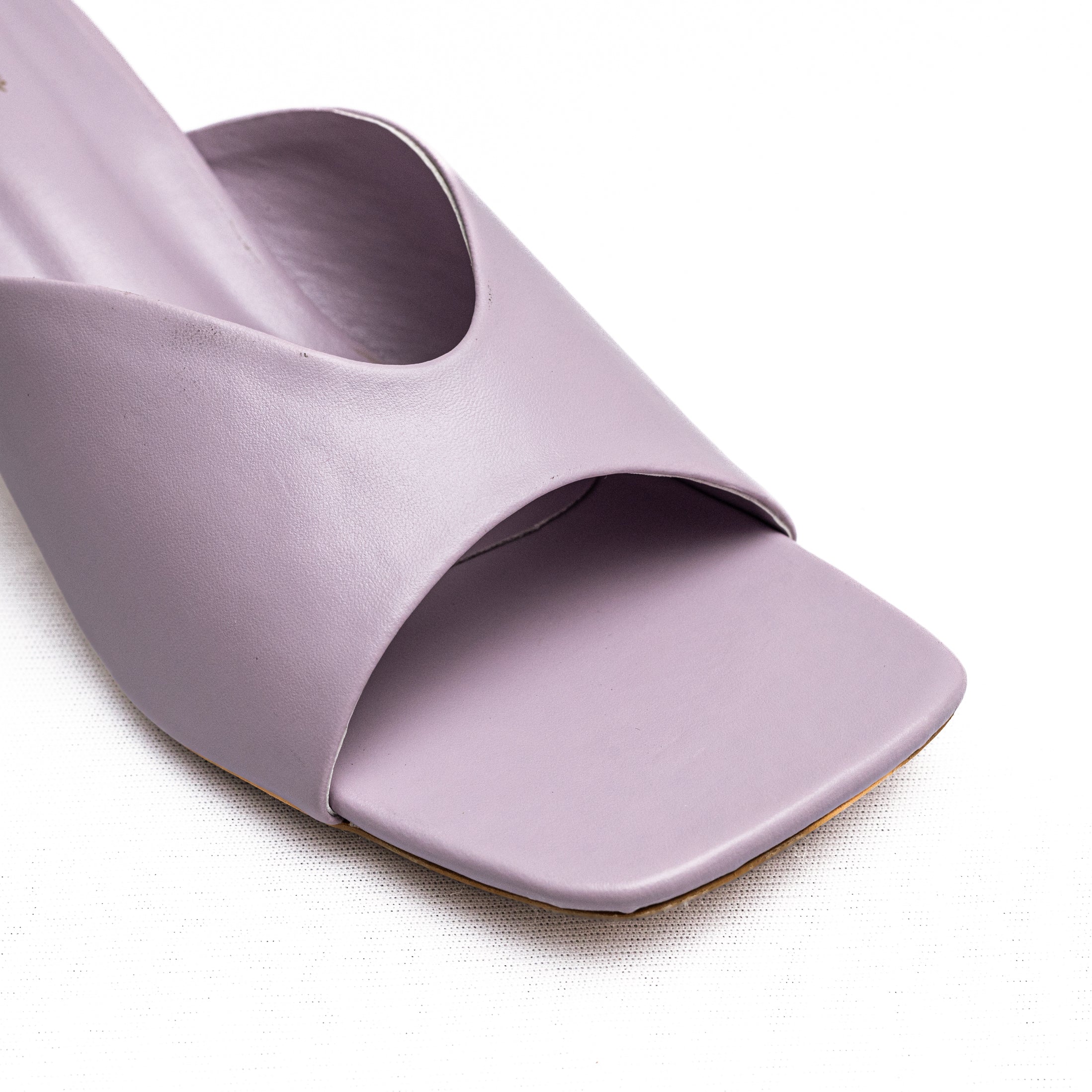 Open Toe Mules - Purple