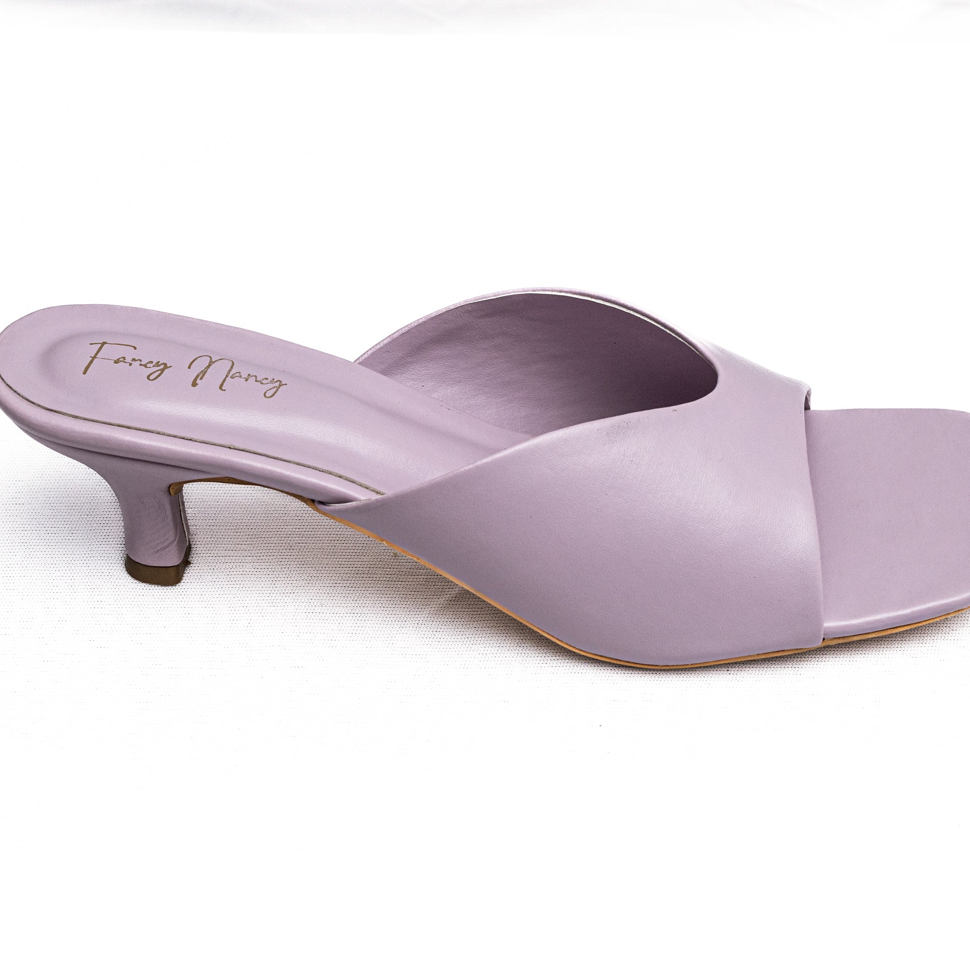 Open Toe Mules - Purple