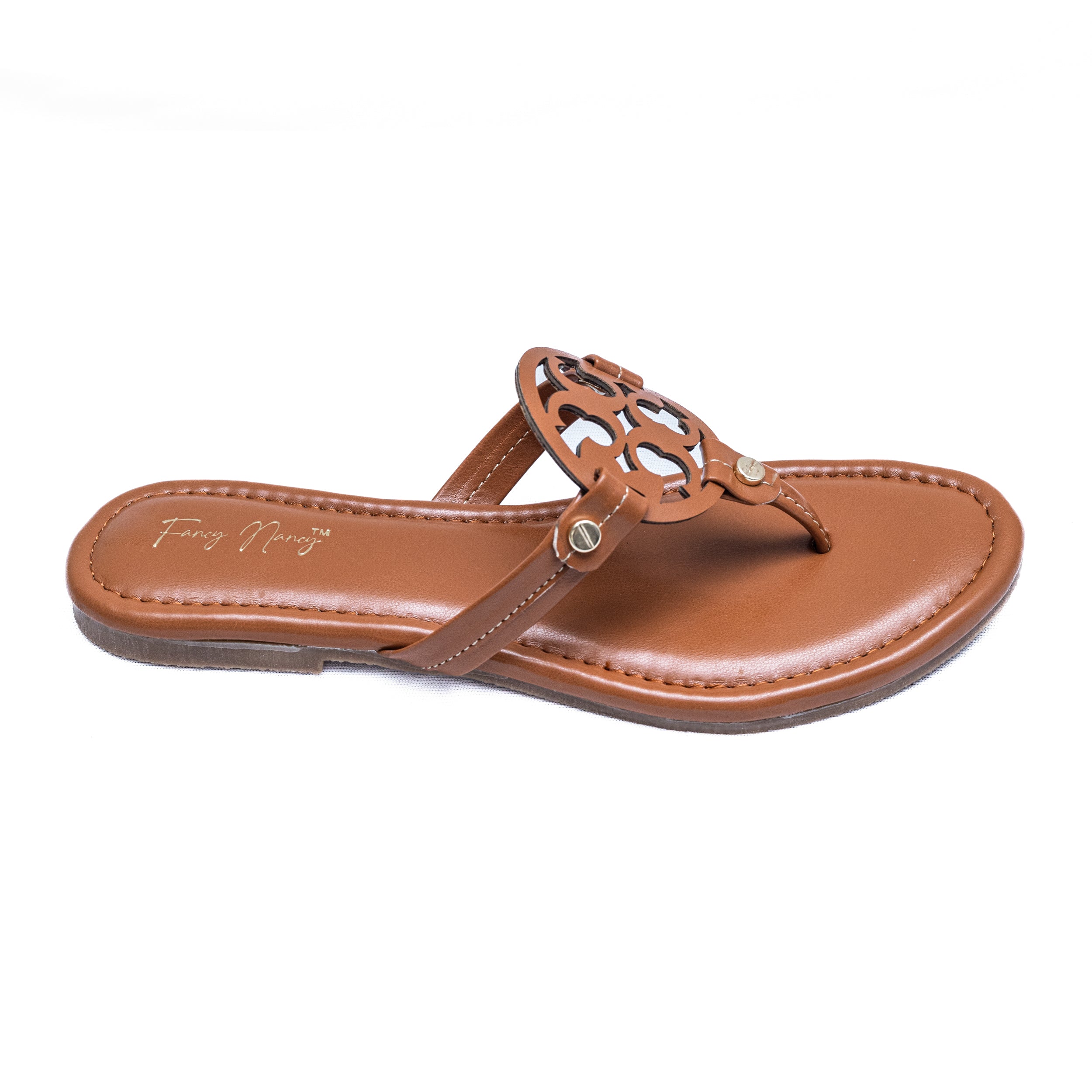 T Shape Flats - Tan