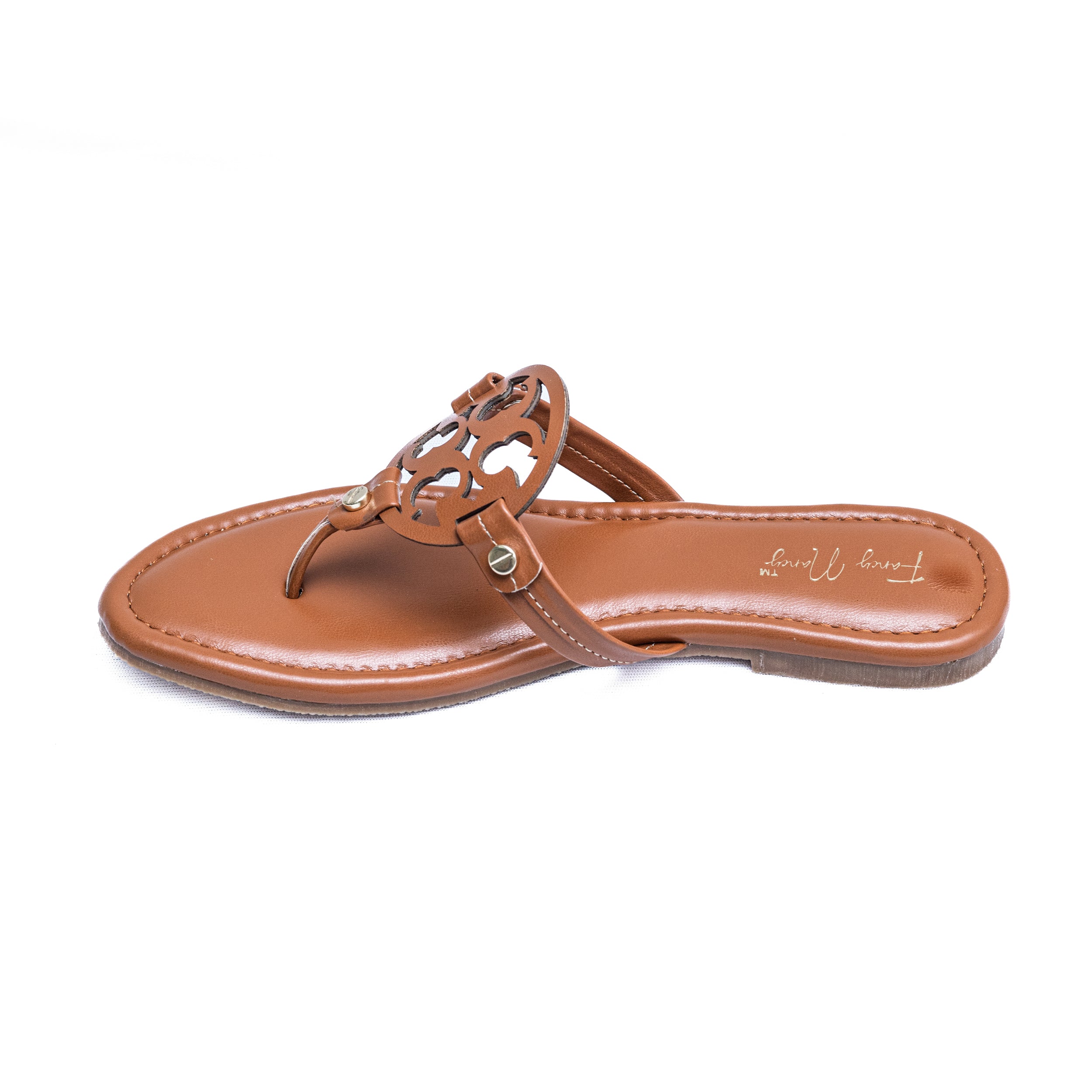 T Shape Flats - Tan