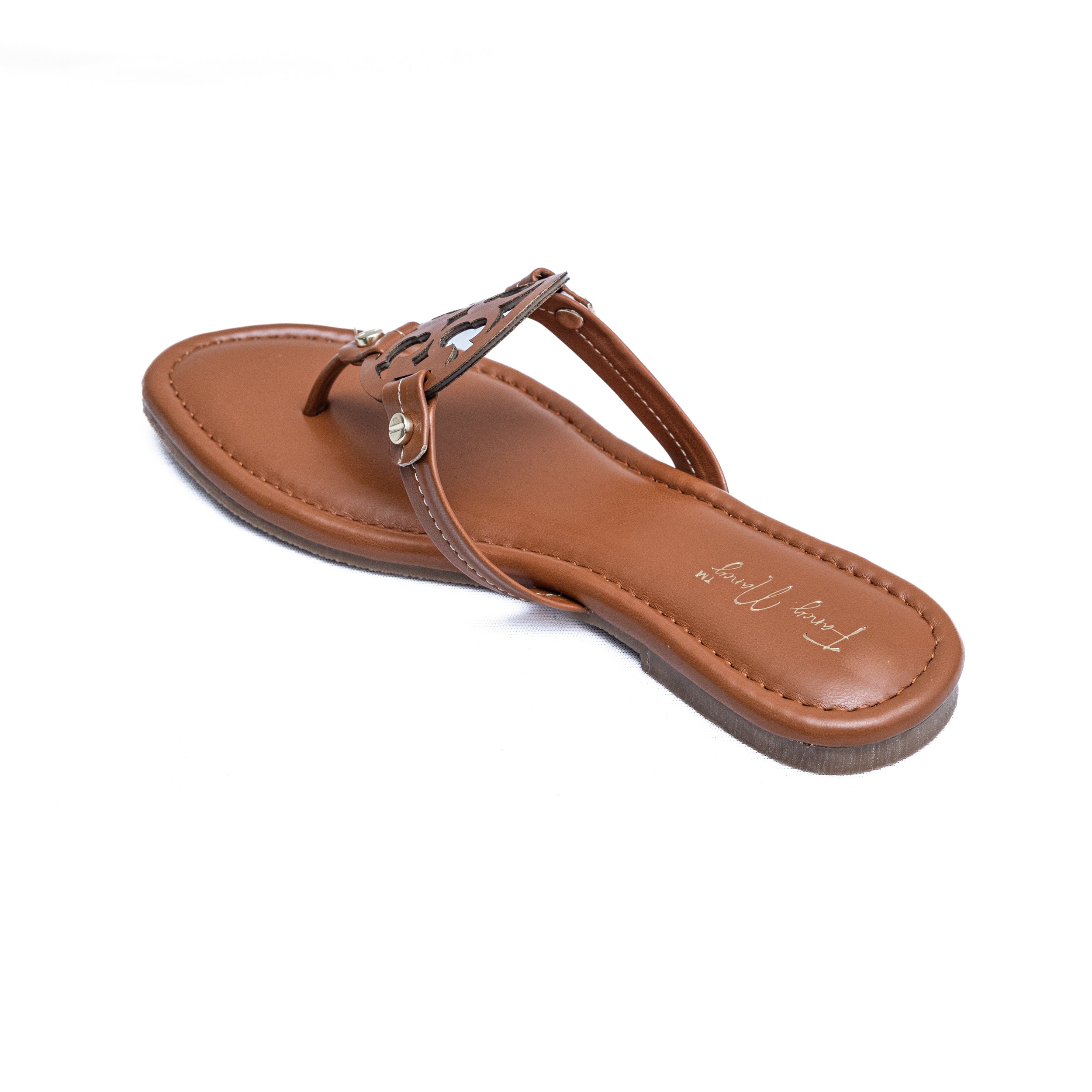 T Shape Flats - Tan