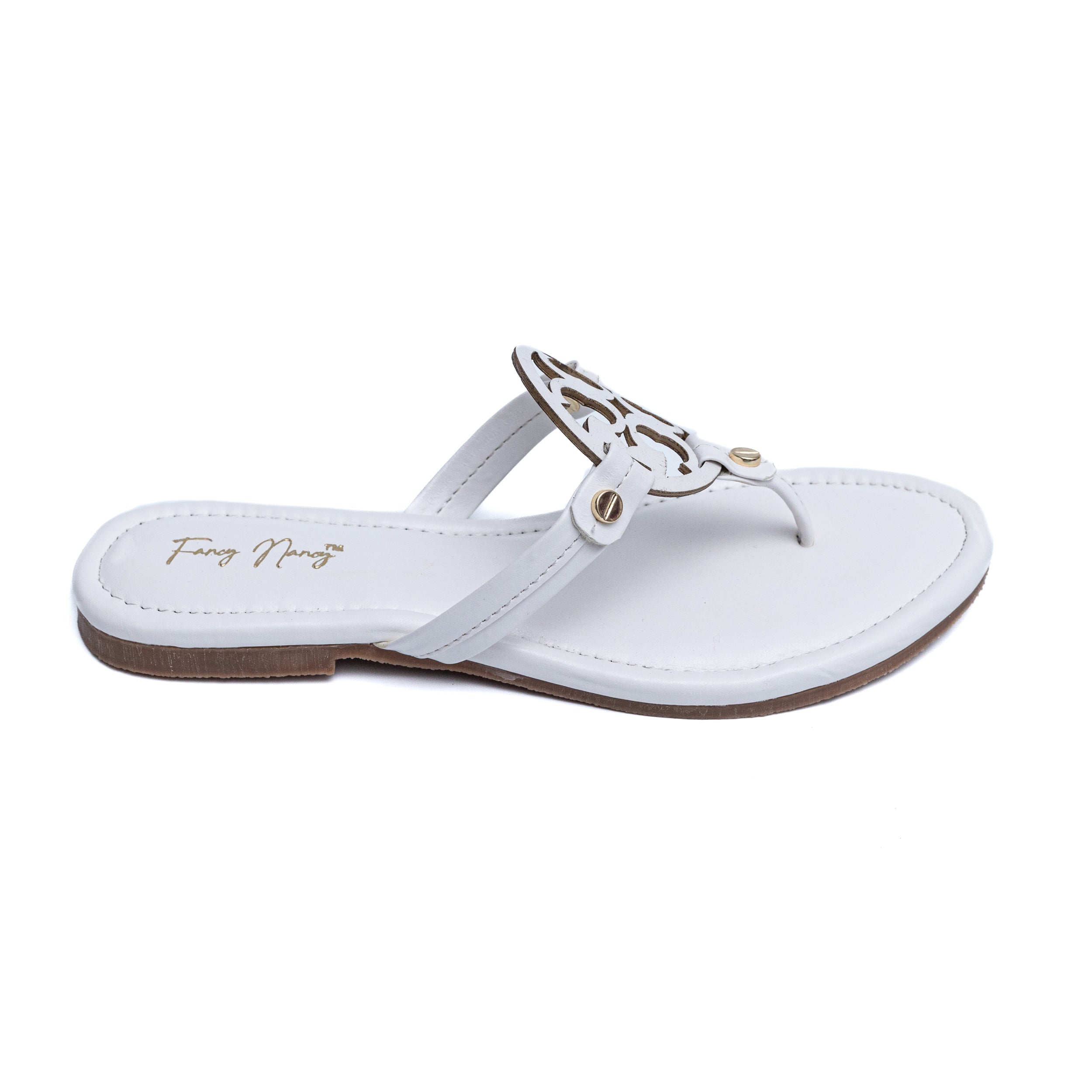 T Shape Flats - White