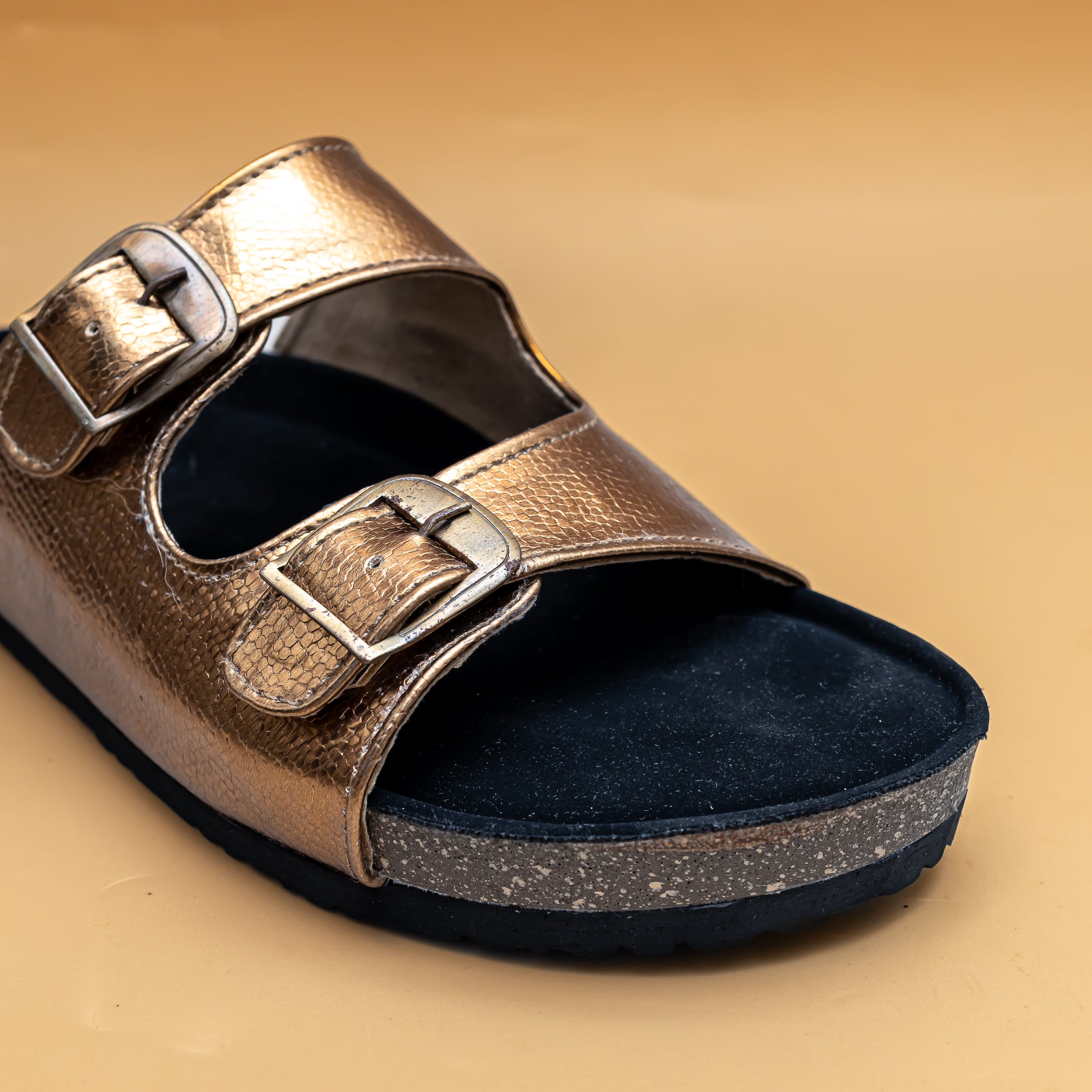 Metallic Buckle Sliders - Copper