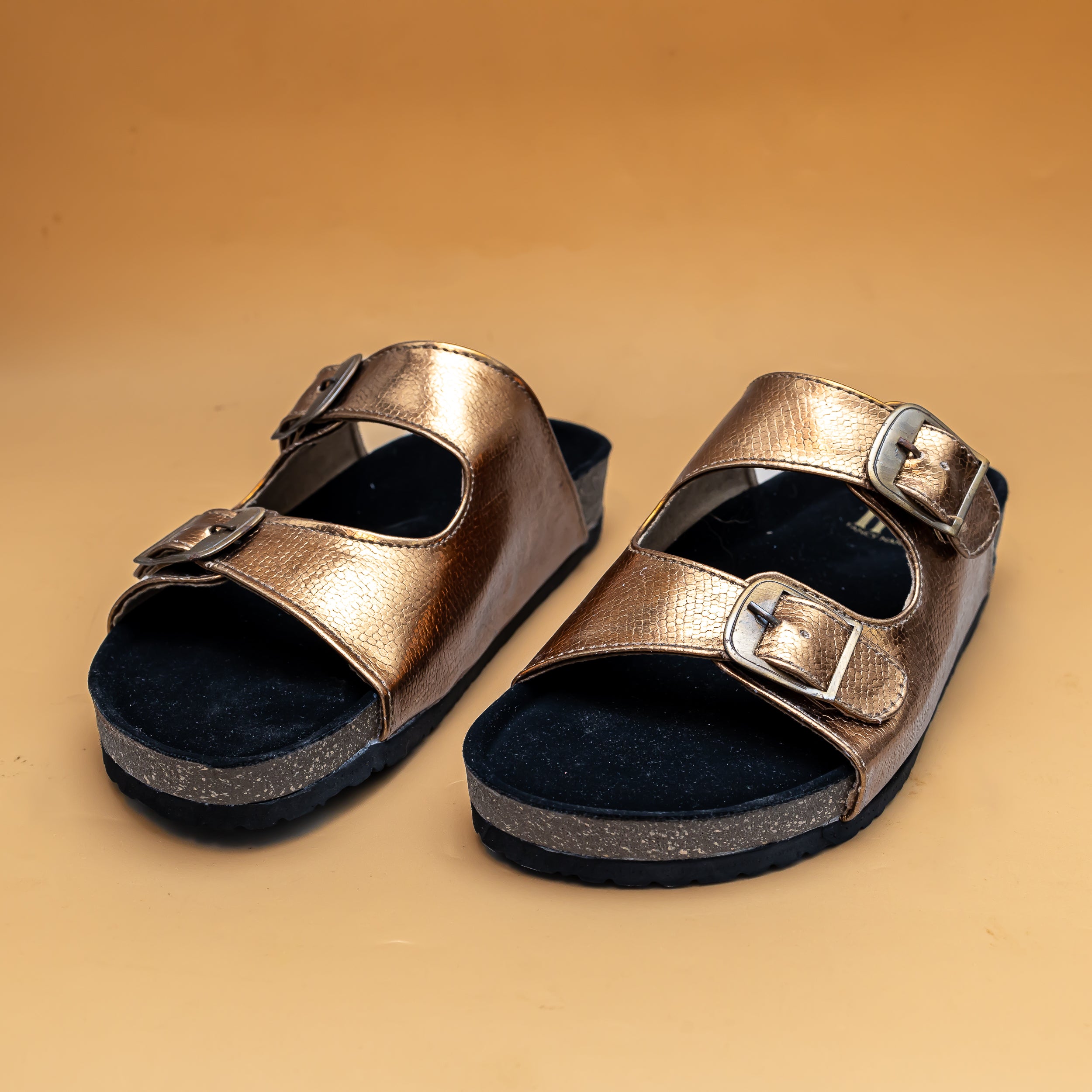 Metallic Buckle Sliders - Copper