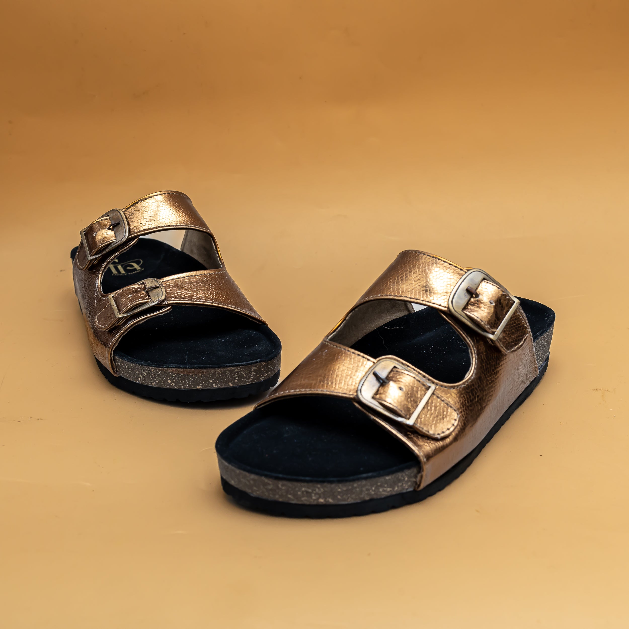 Metallic Buckle Sliders - Copper