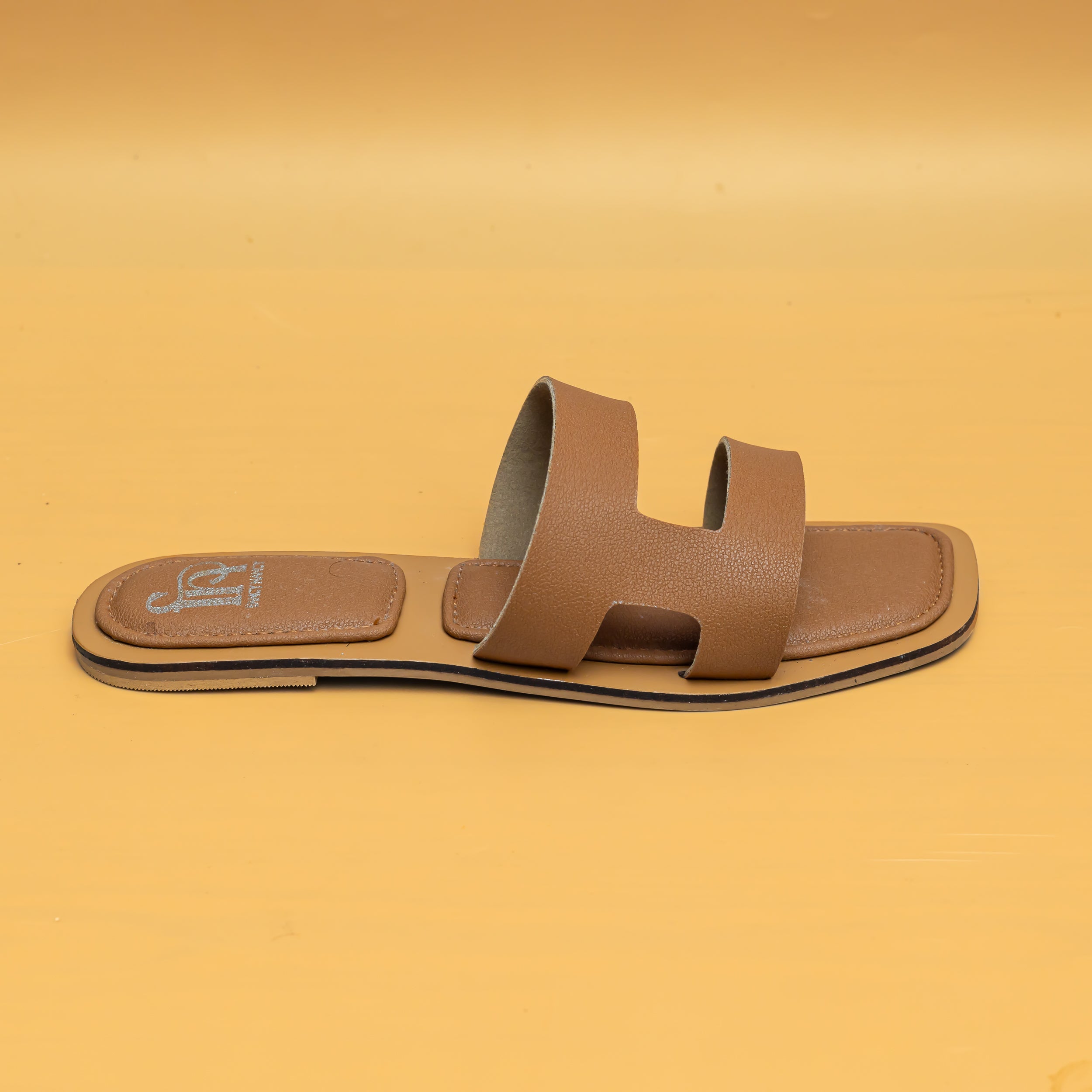 Double Strap Flats - Tan