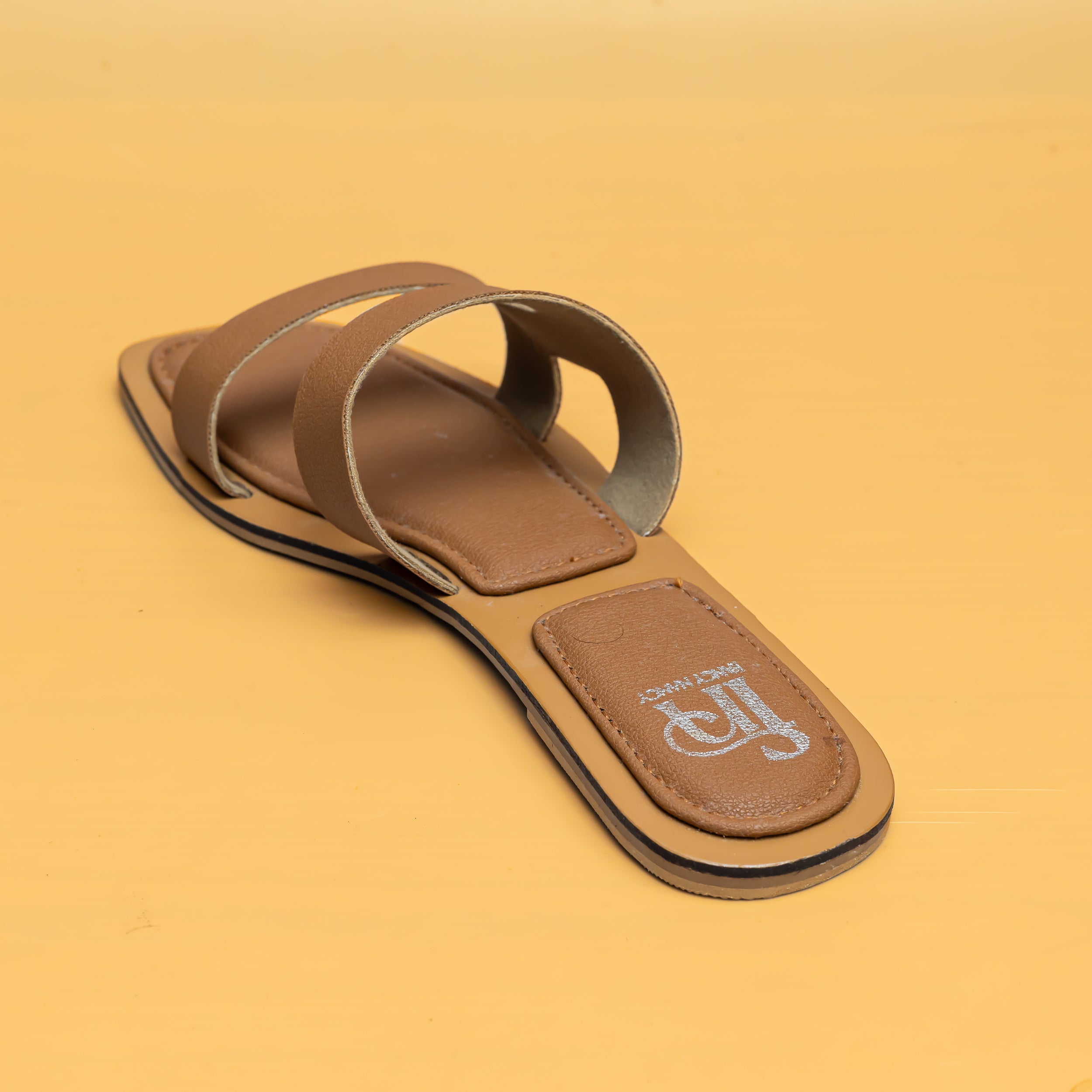 Double Strap Flats - Tan