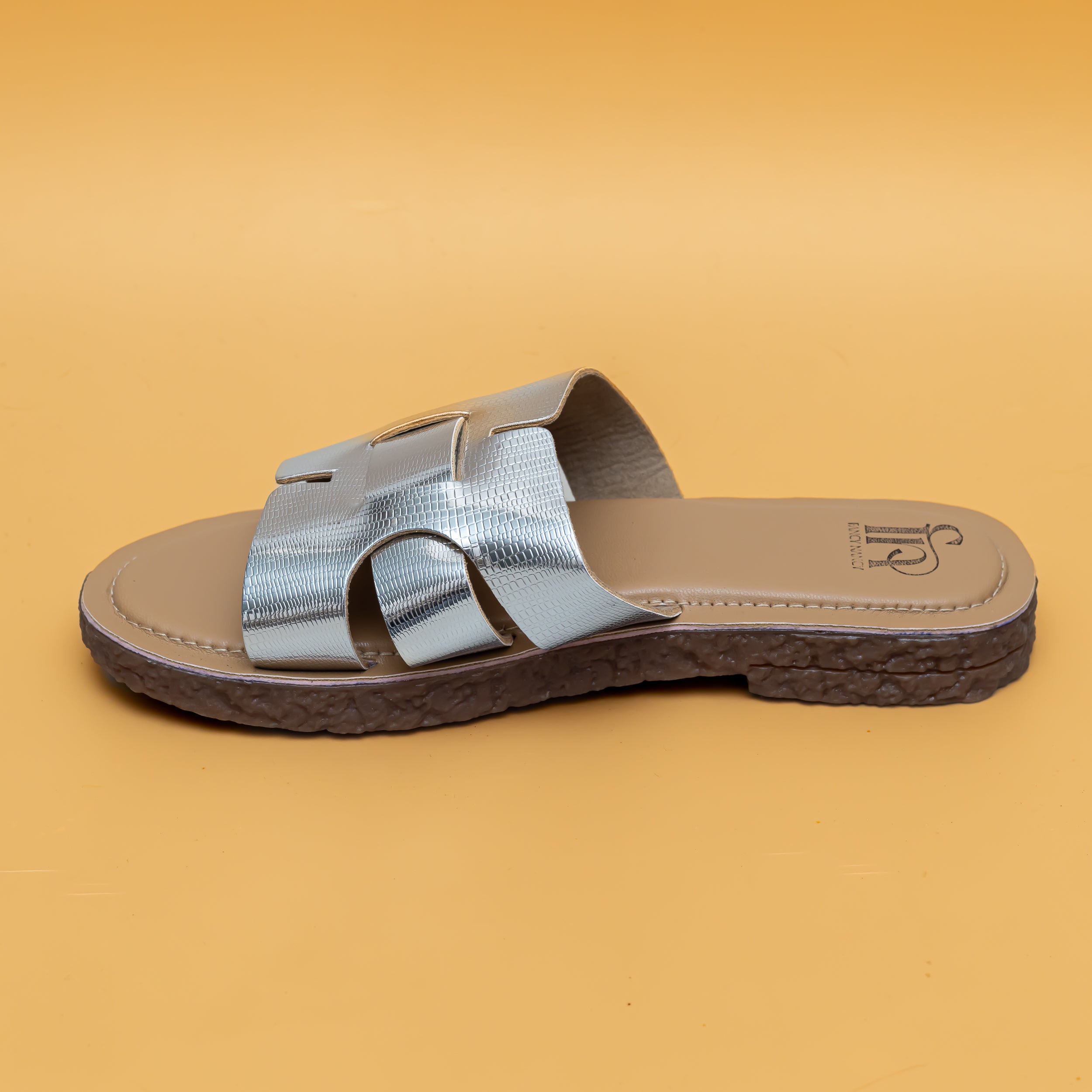 H Strap Flats-Silver