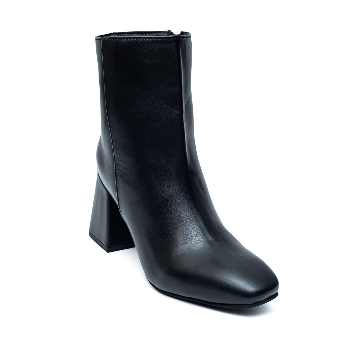 Ankle Length Boots - Black