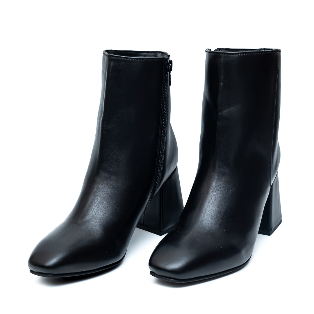 Ankle Length Boots - Black