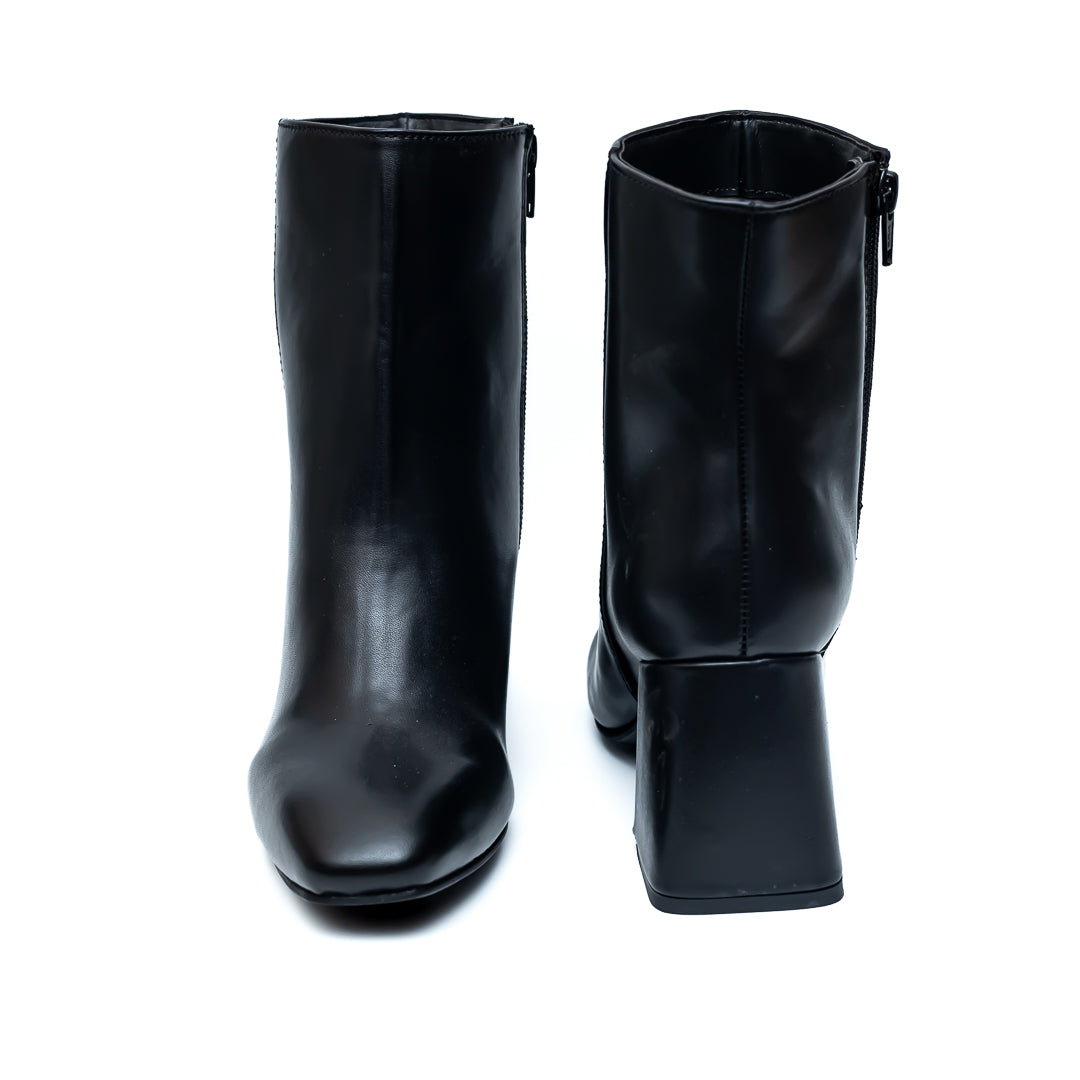 Ankle Length Boots - Black