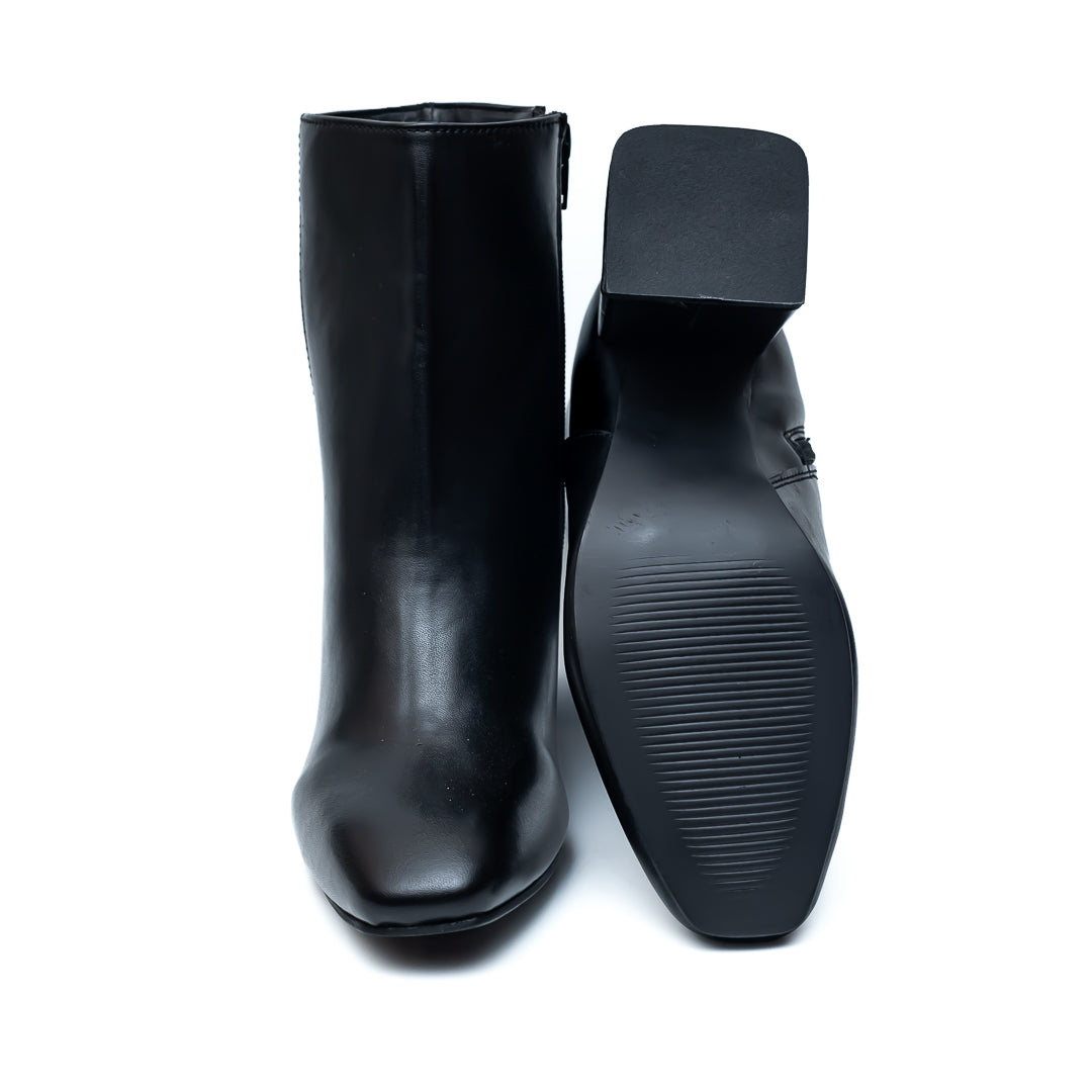 Ankle Length Boots - Black