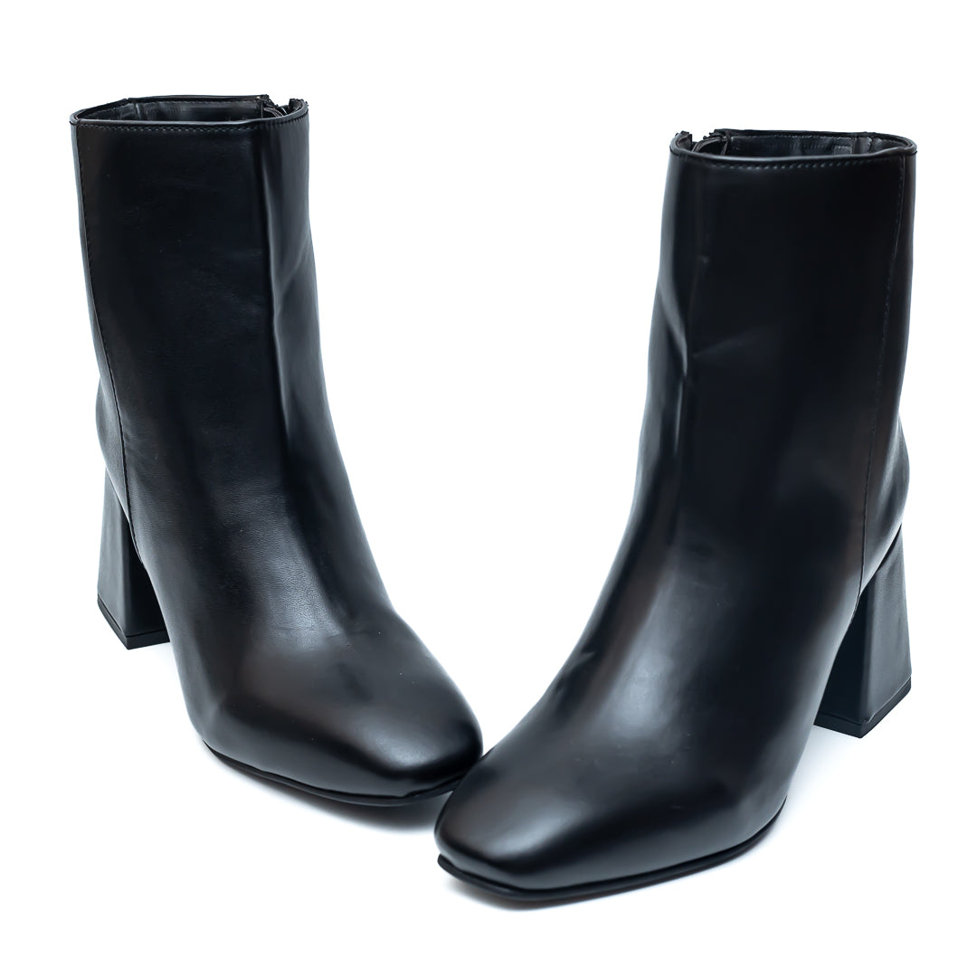 Ankle Length Boots - Black