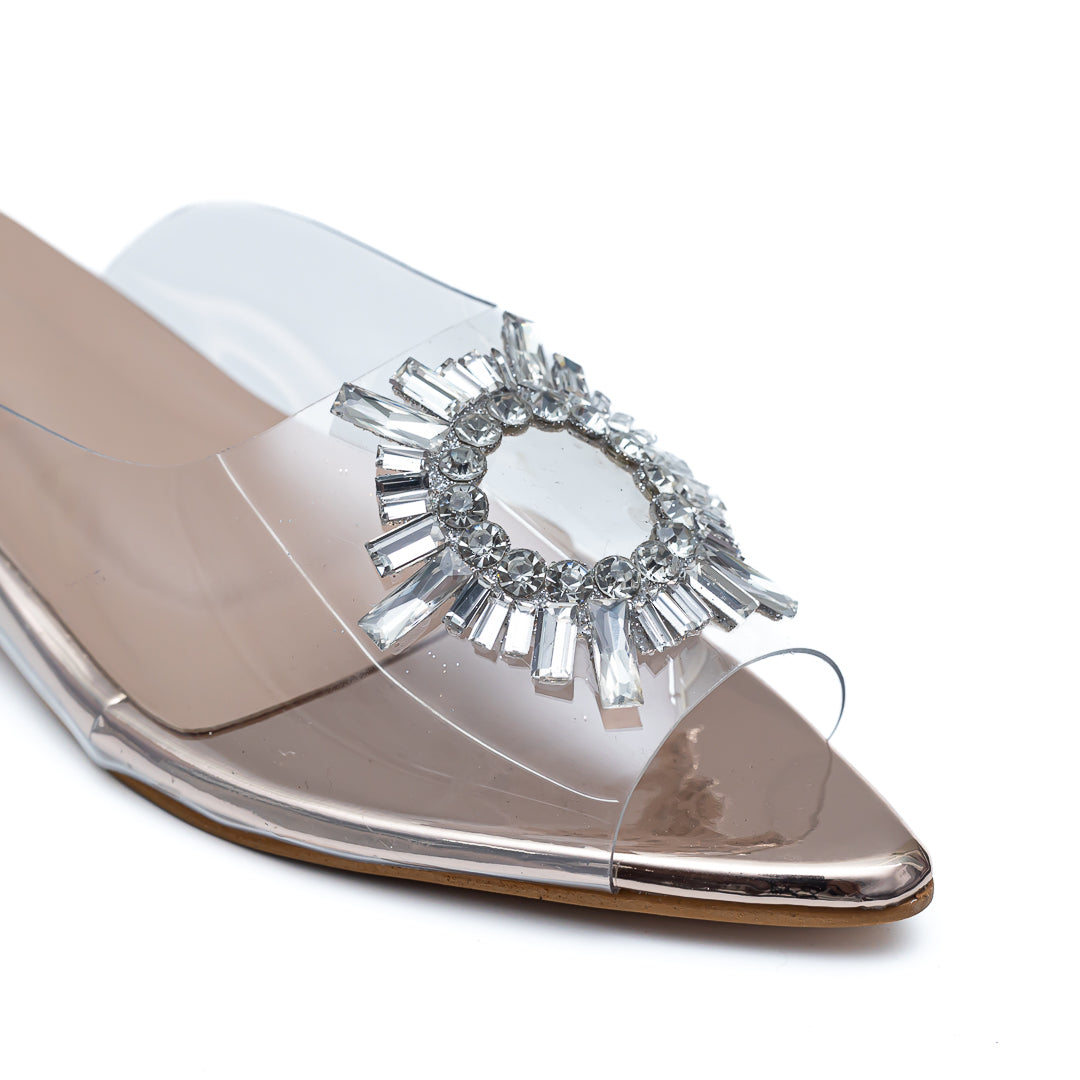 Amina Broach Flats - Rose Gold