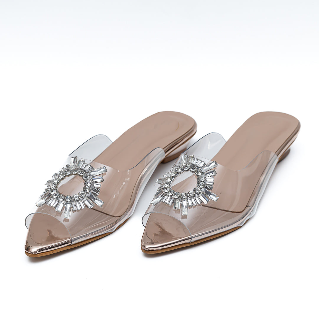 Amina Broach Flats - Rose Gold