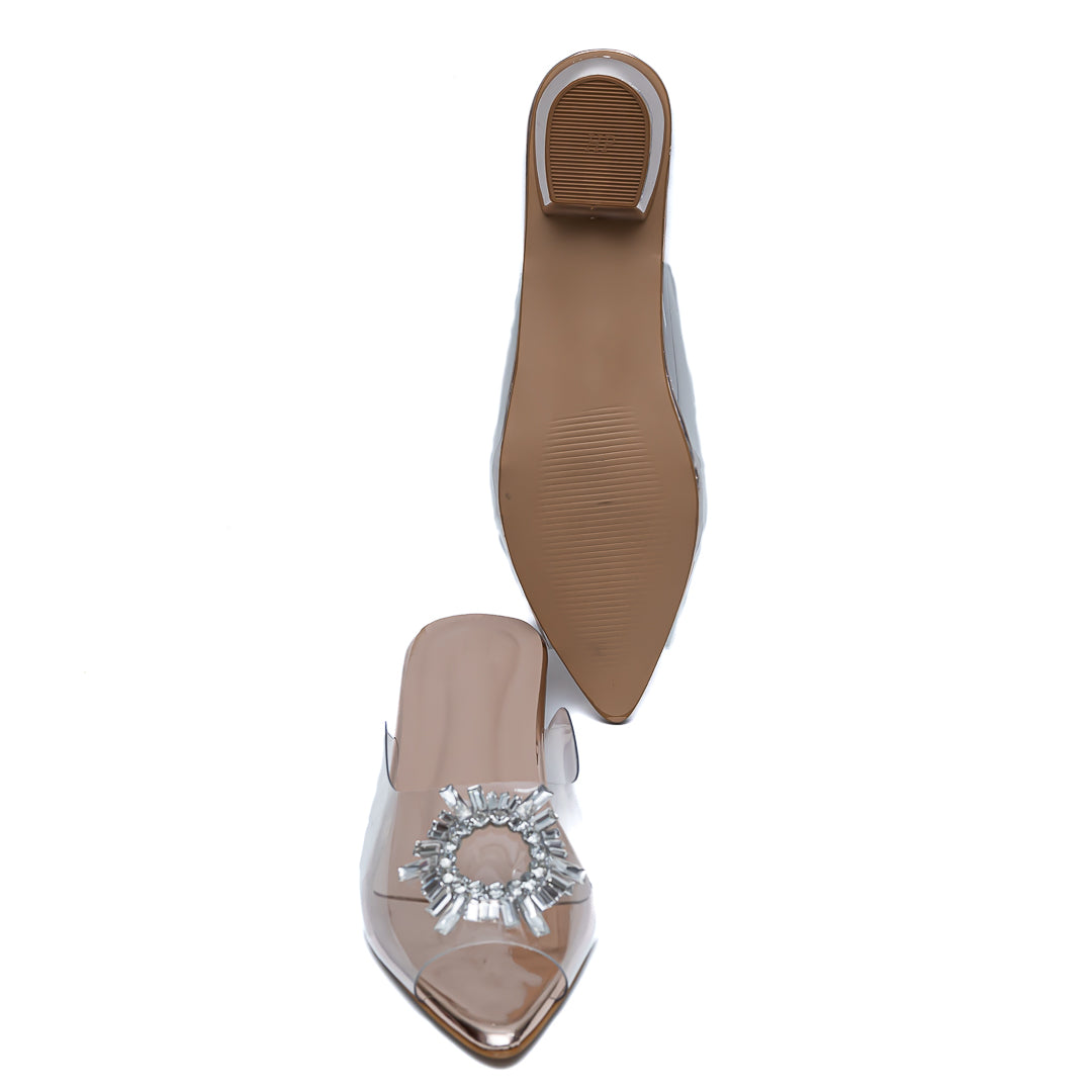 Amina Broach Flats - Rose Gold