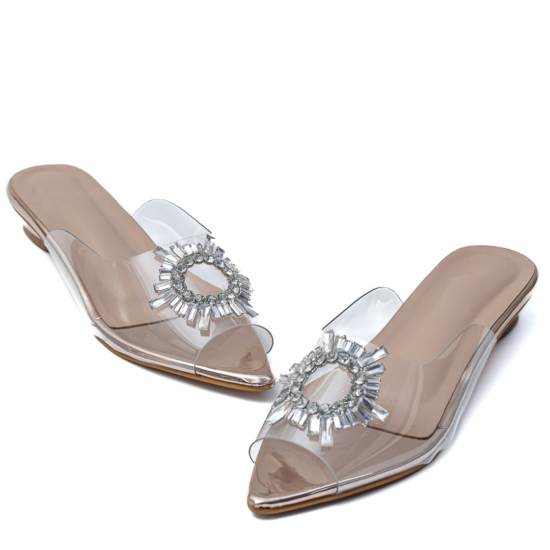 Amina Broach Flats - Rose Gold