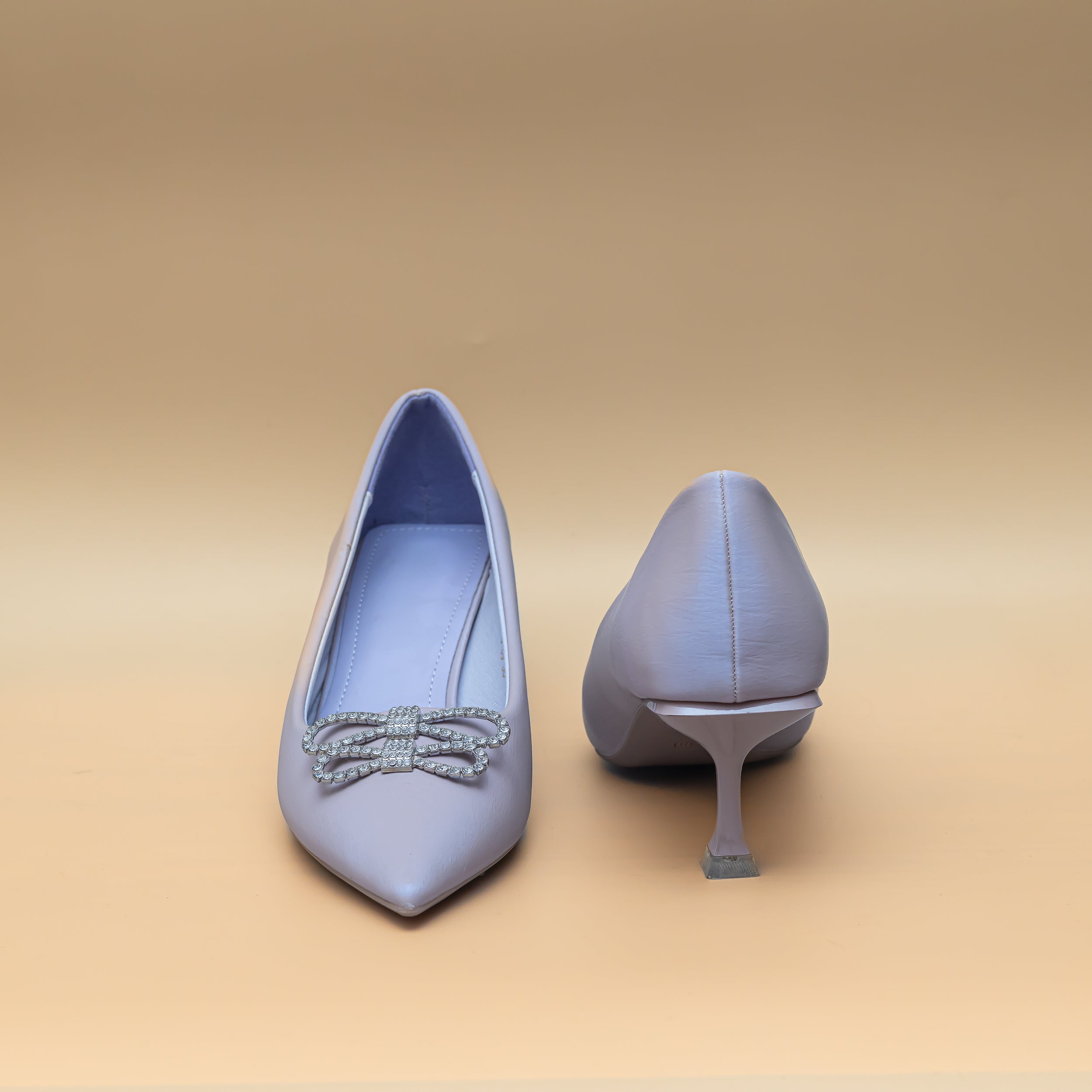 Infinity Bow Pumps - Light Purple