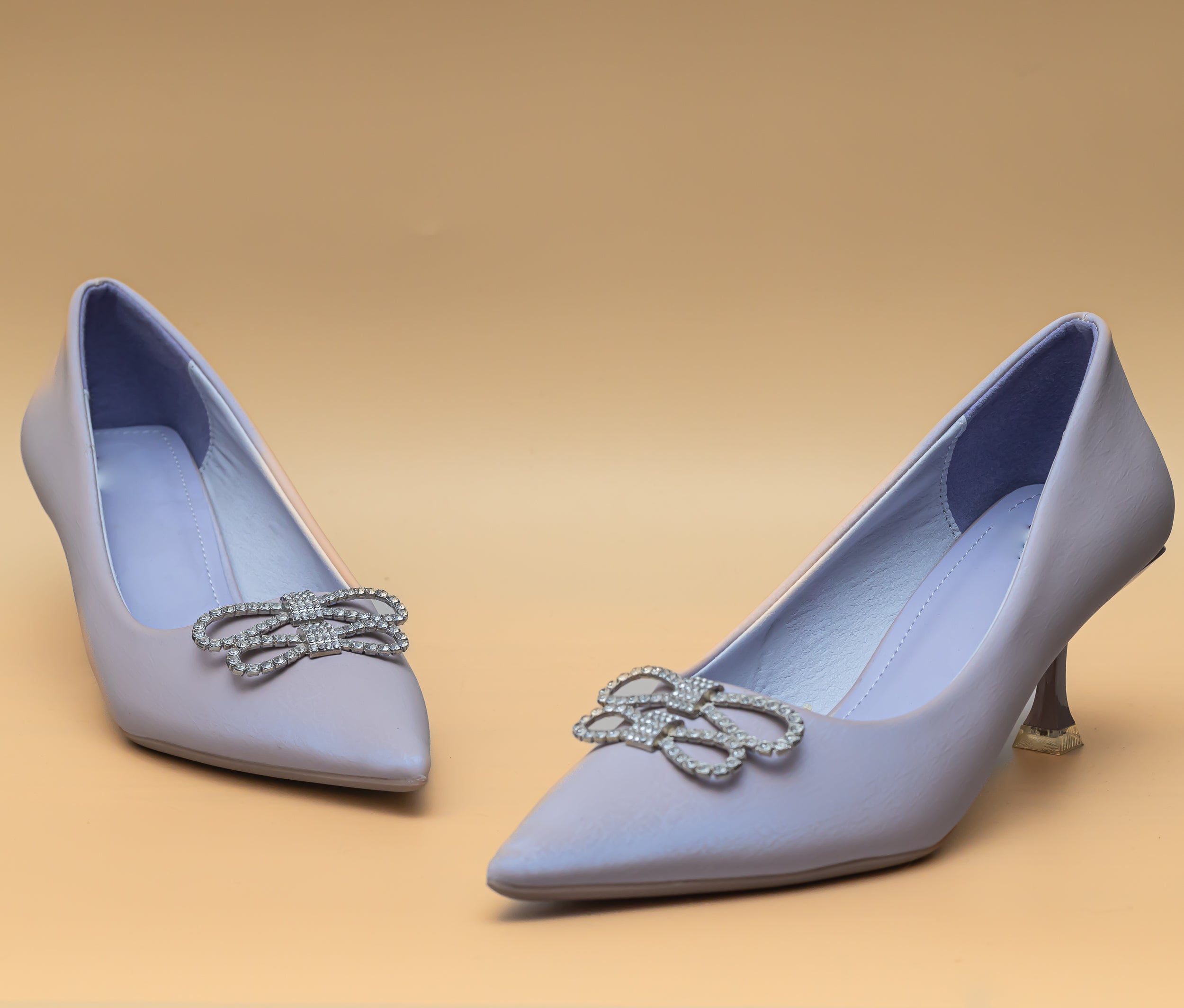 Infinity Bow Pumps - Light Purple