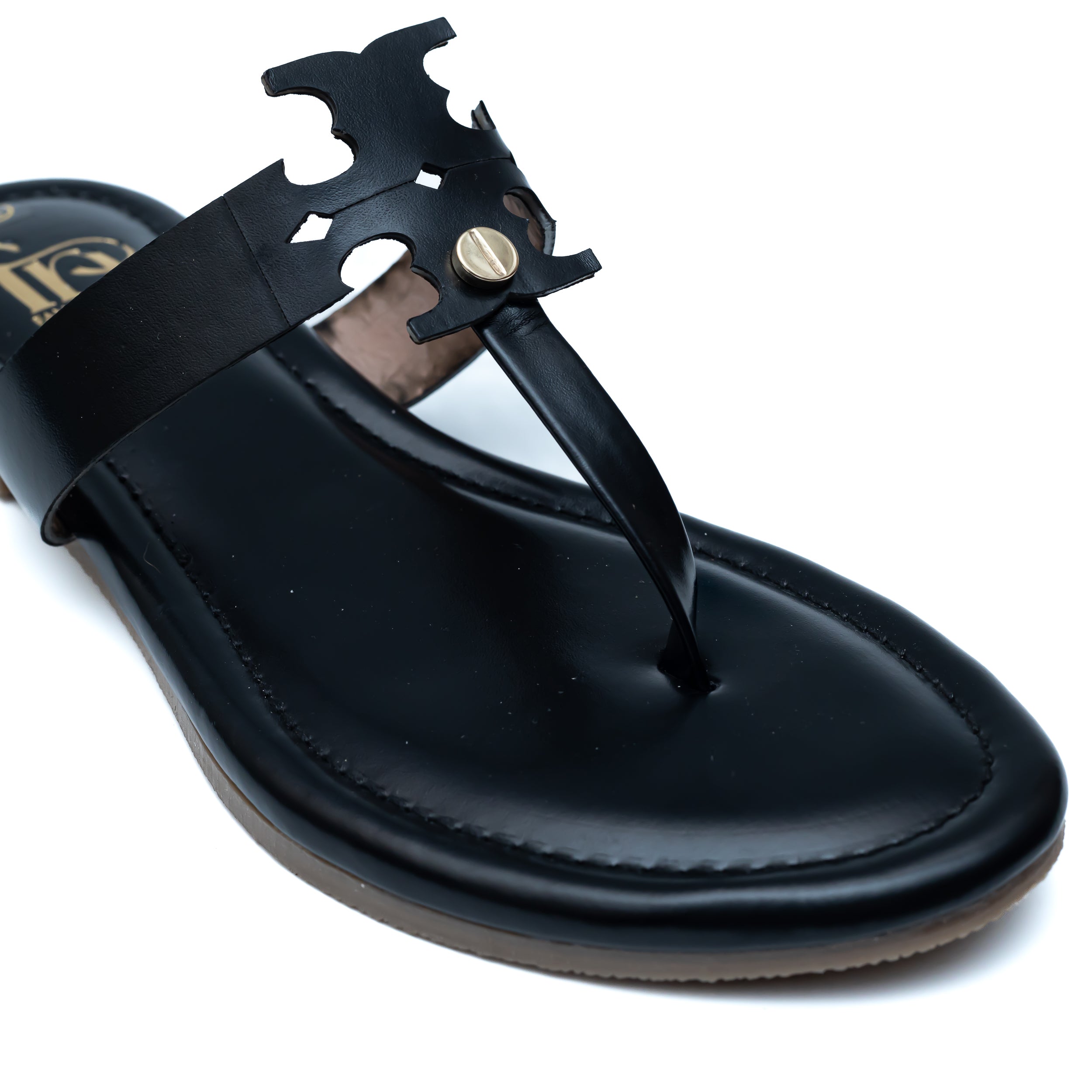 Double Tee Flats - Black