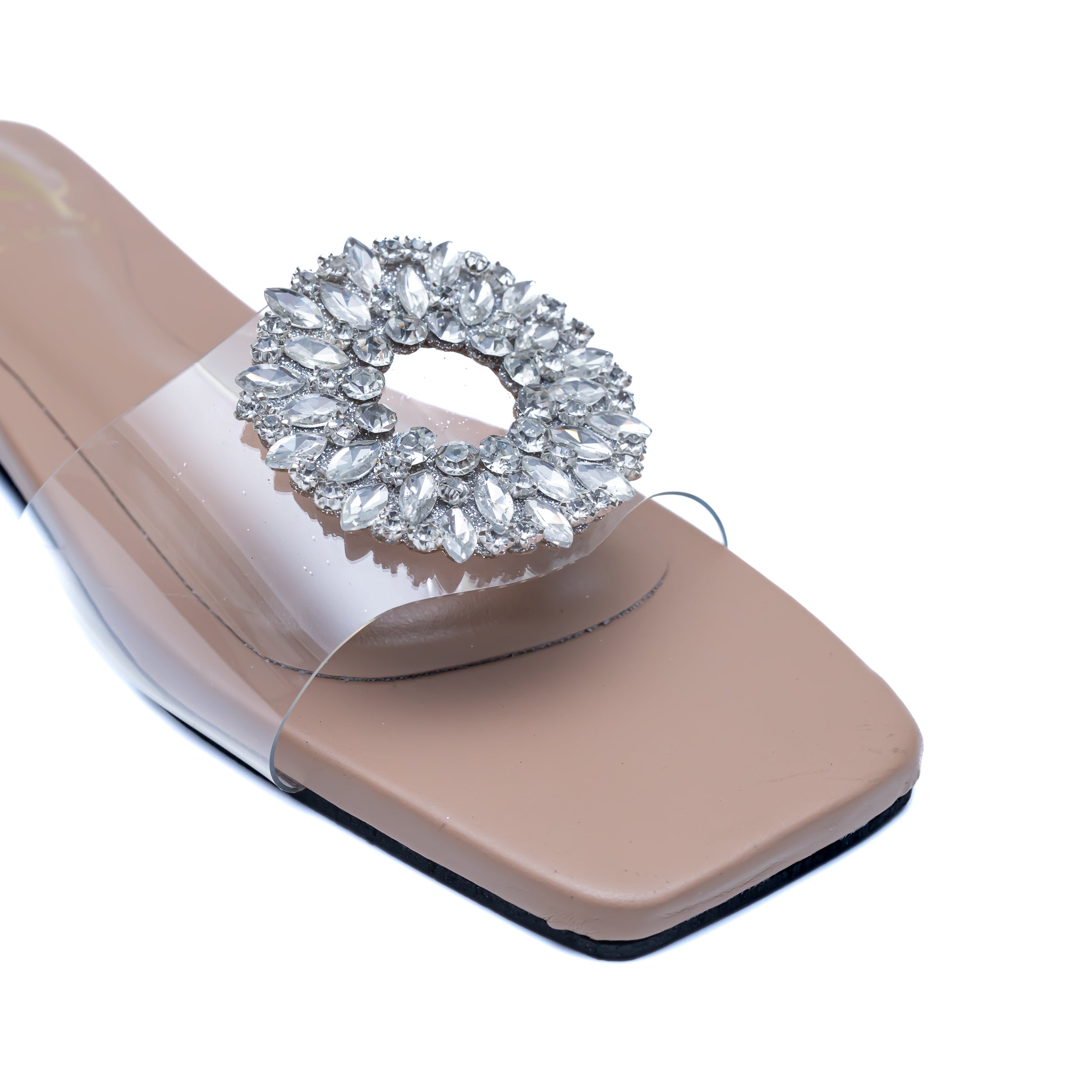 Round Broach Flats - Nude