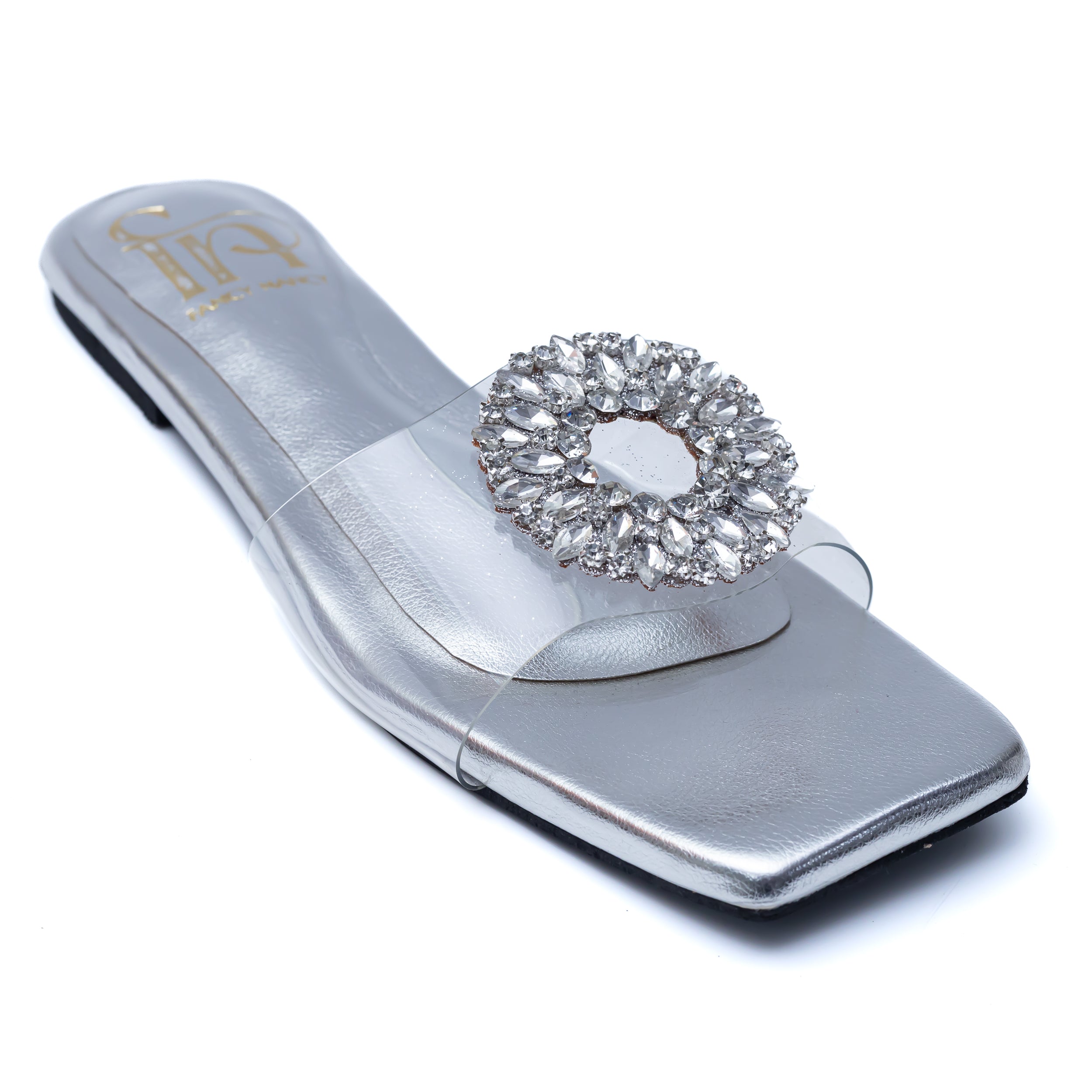 Round Broach Flats - Silver