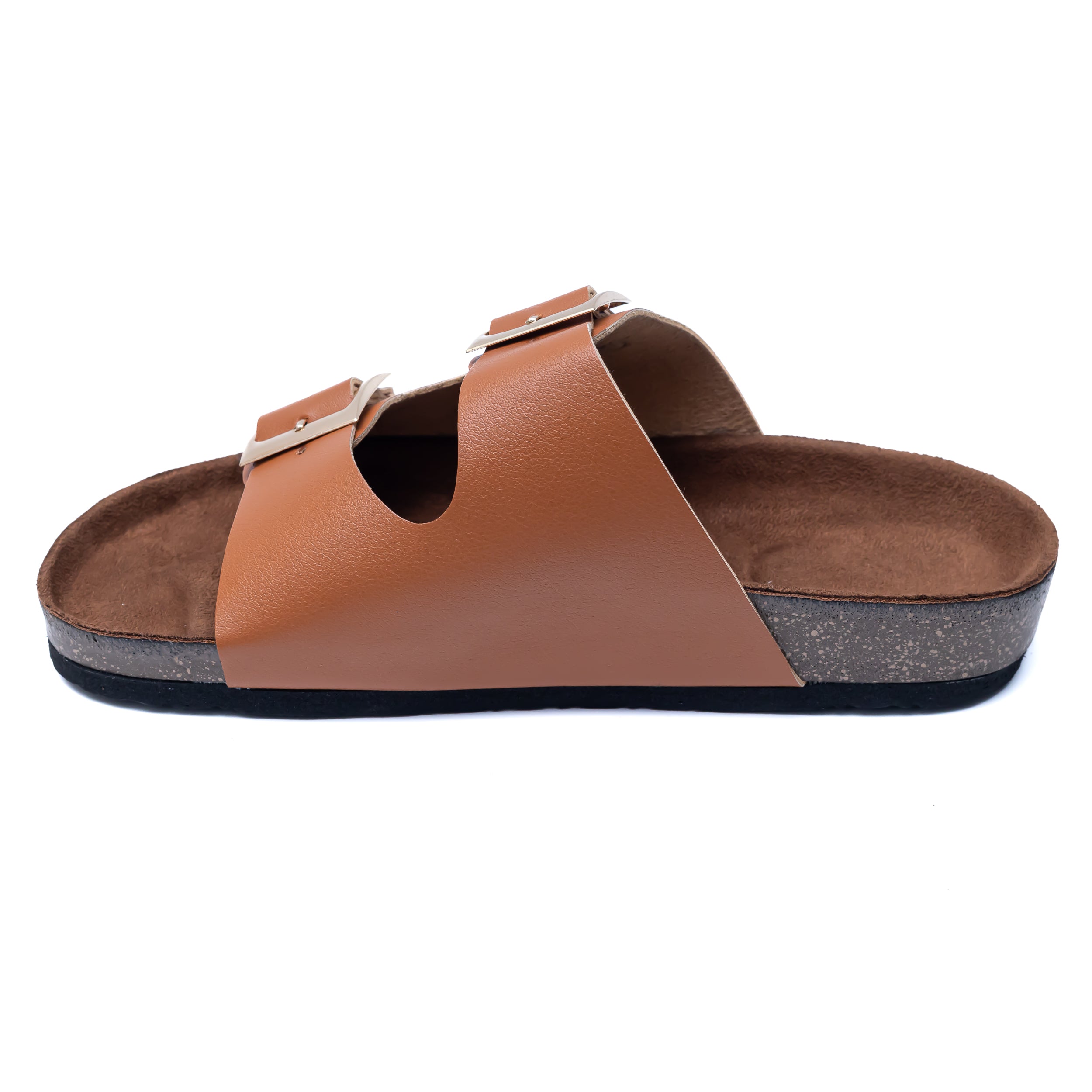 Buckle Strap Sliders - Tan