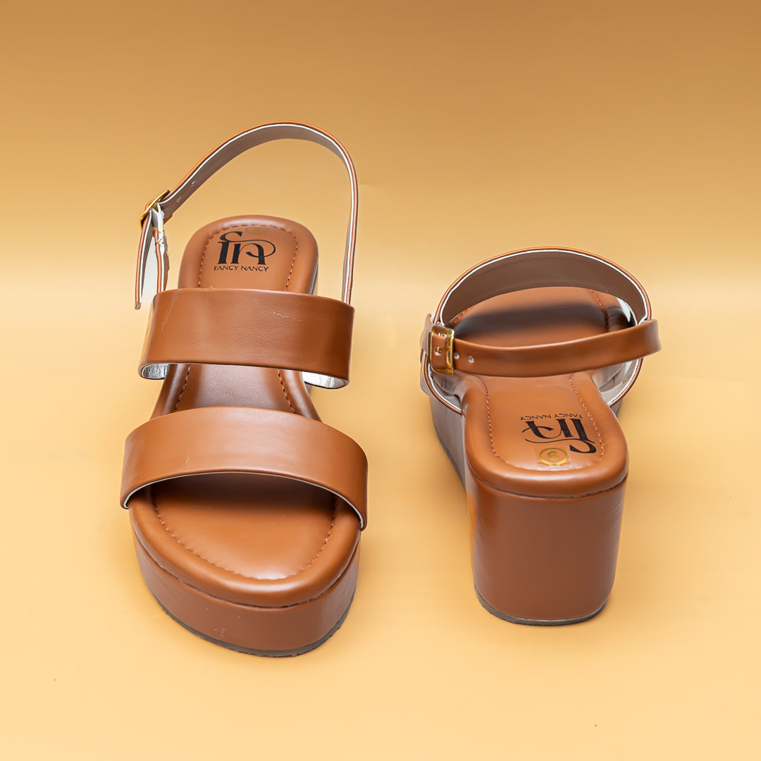 Twin Strap Sandals - Tan