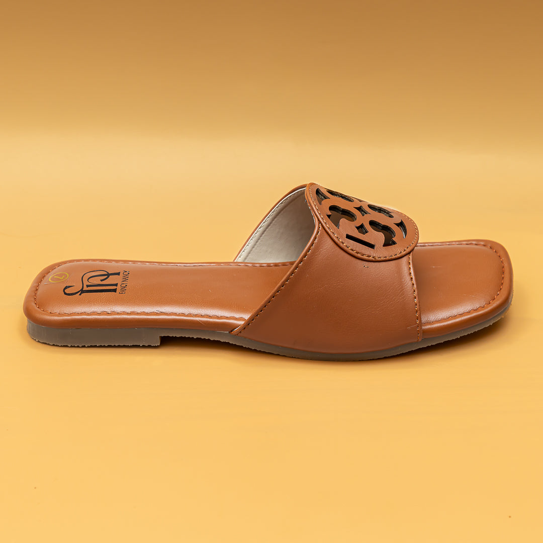 Tee Shape Slippers - Tan