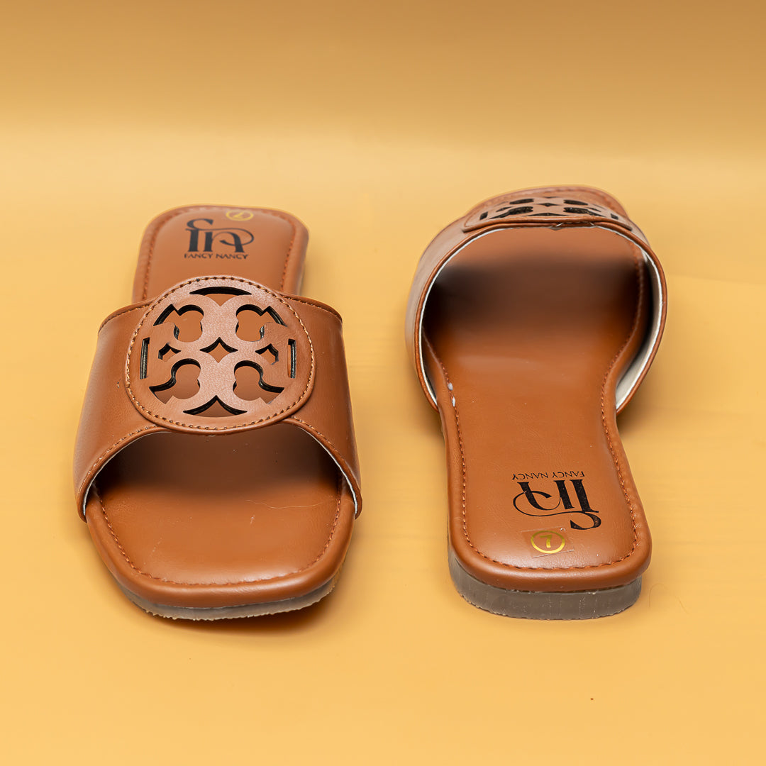 Tee Shape Slippers - Tan