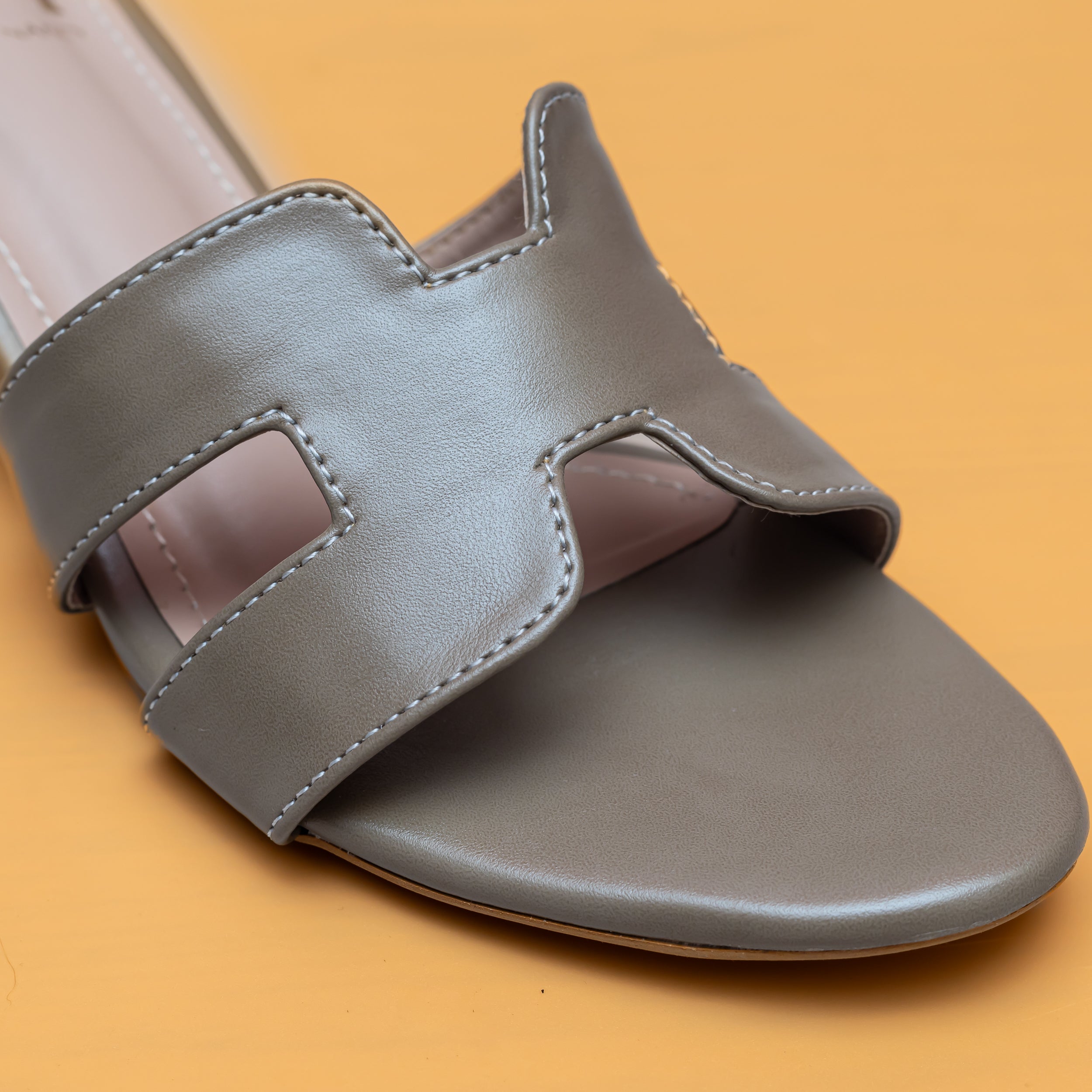 H Style Mules - Grey