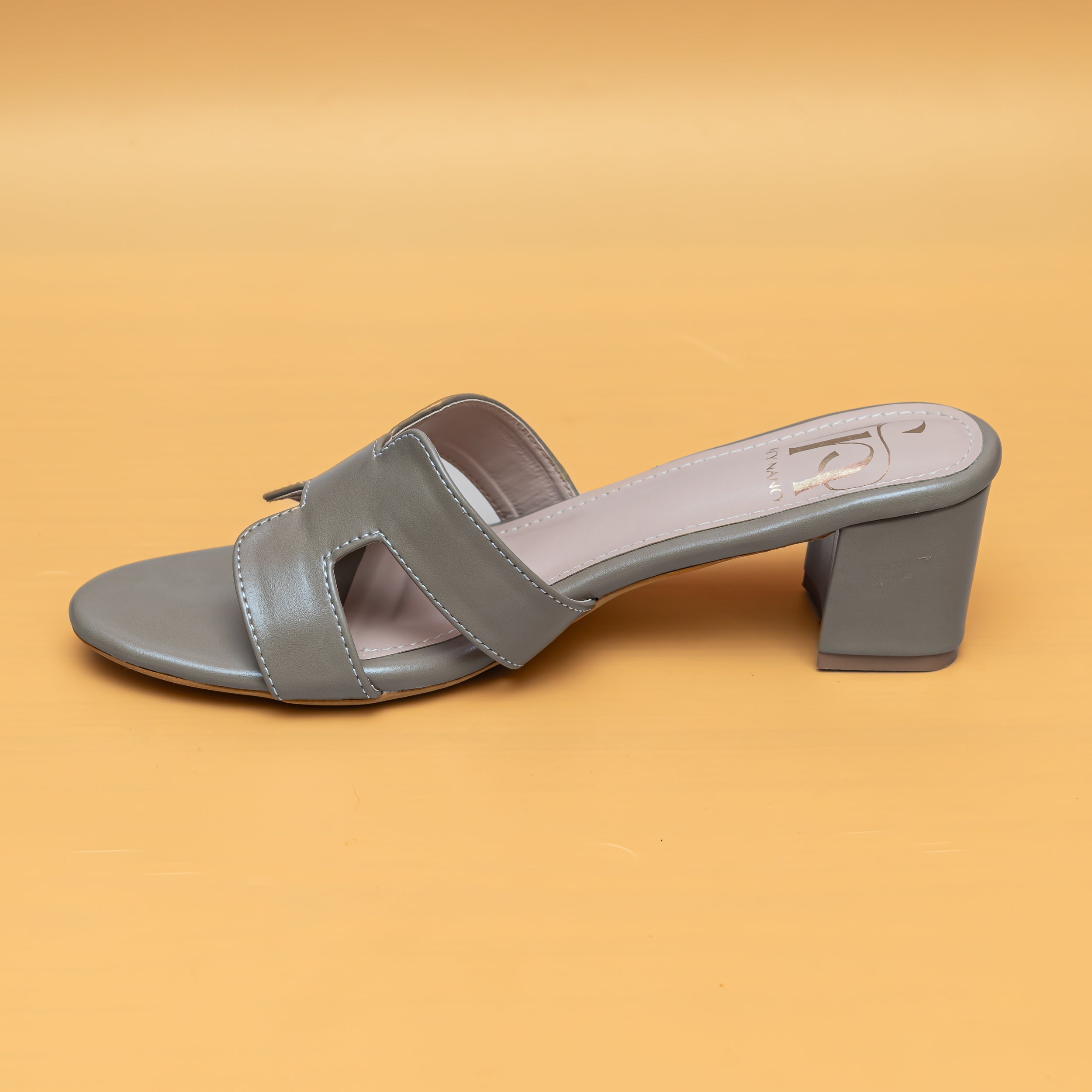 H Style Mules - Grey