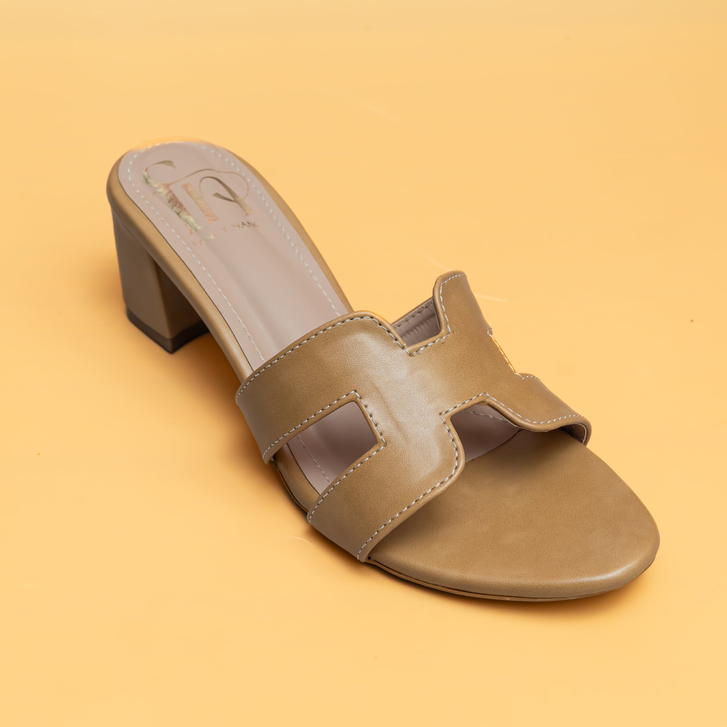 H Style Mules - Beige