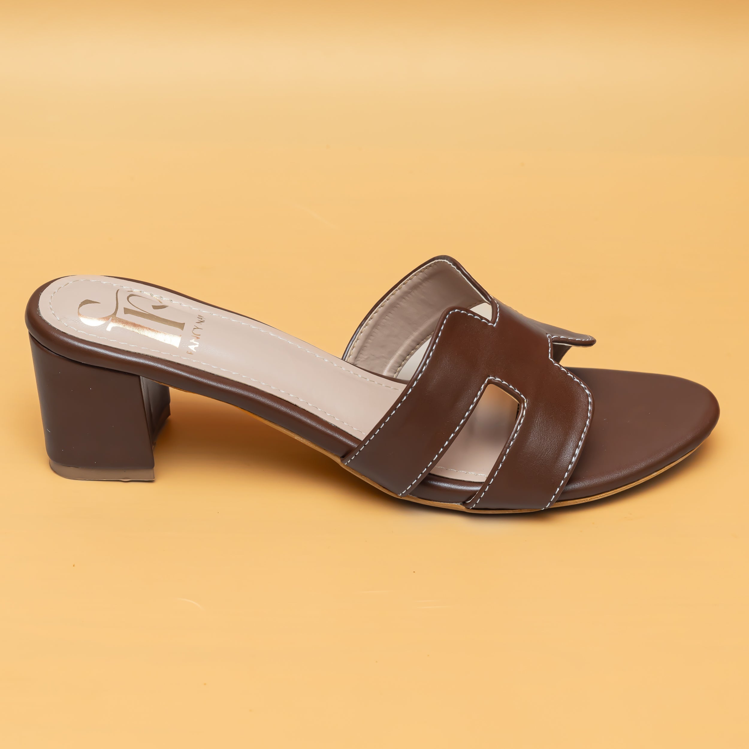 H Style Mules - Brown