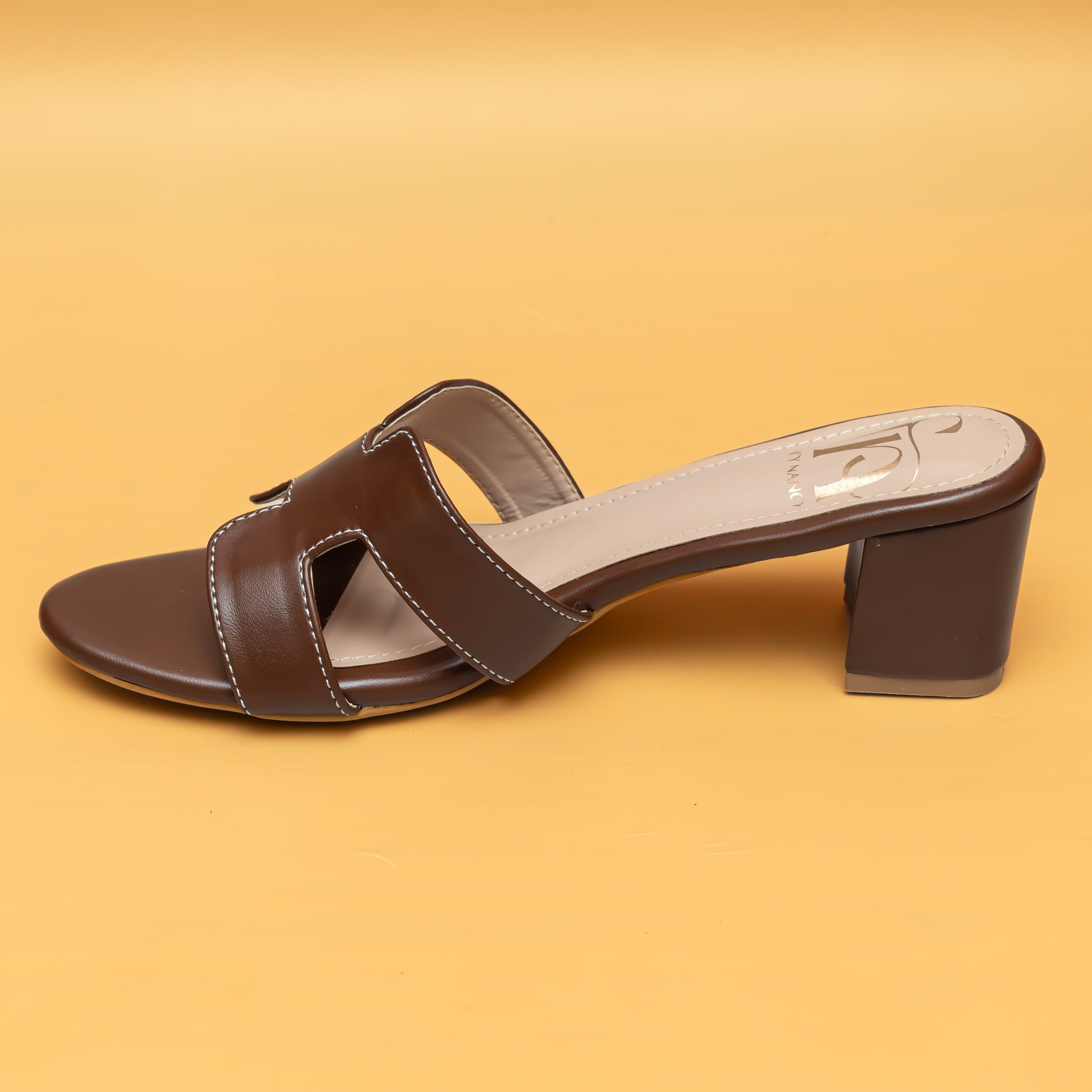 H Style Mules - Brown