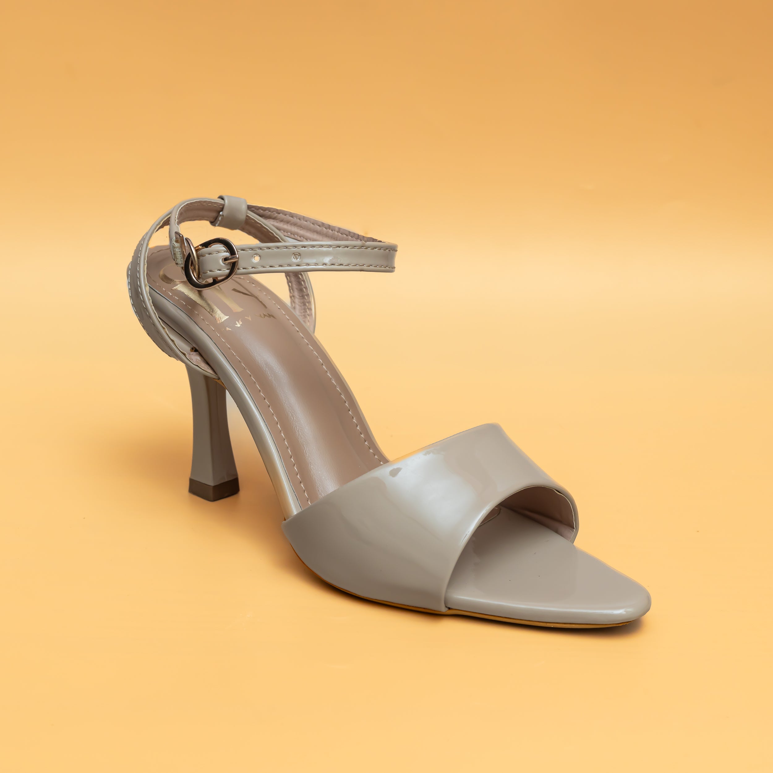 Pointed Toe Ankle Straps - Beige