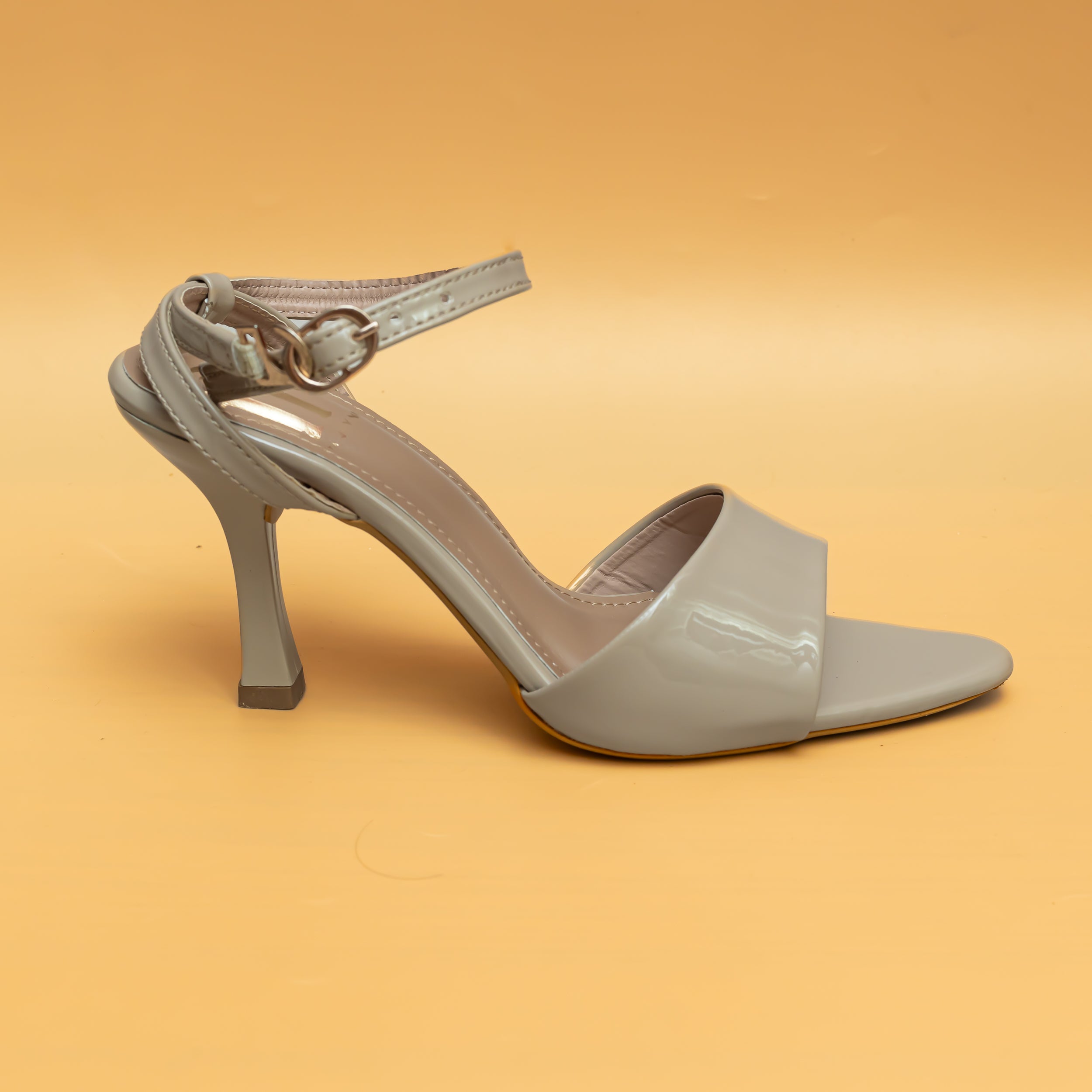 Pointed Toe Ankle Straps - Beige