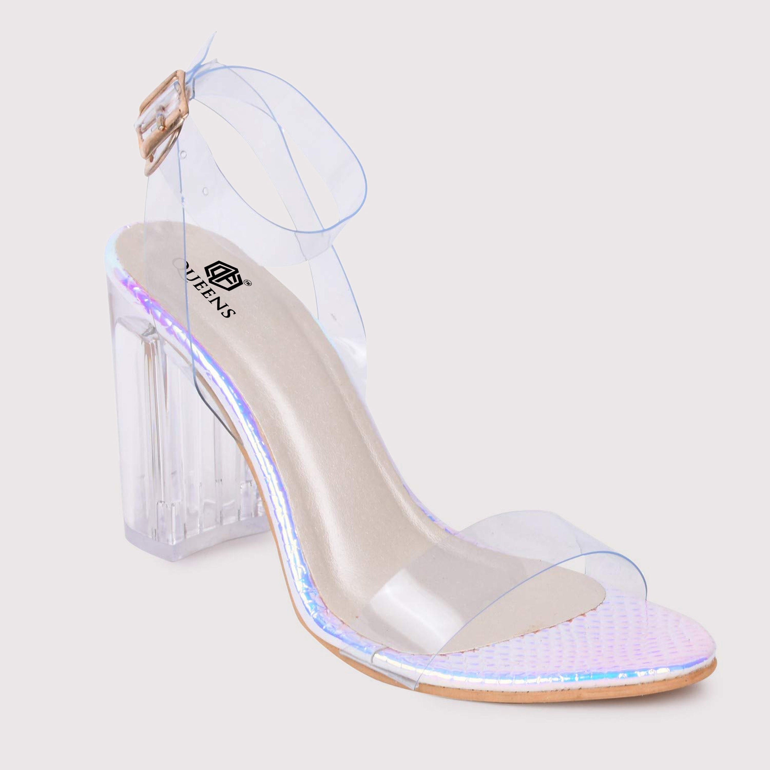 Clear heels with on sale fish