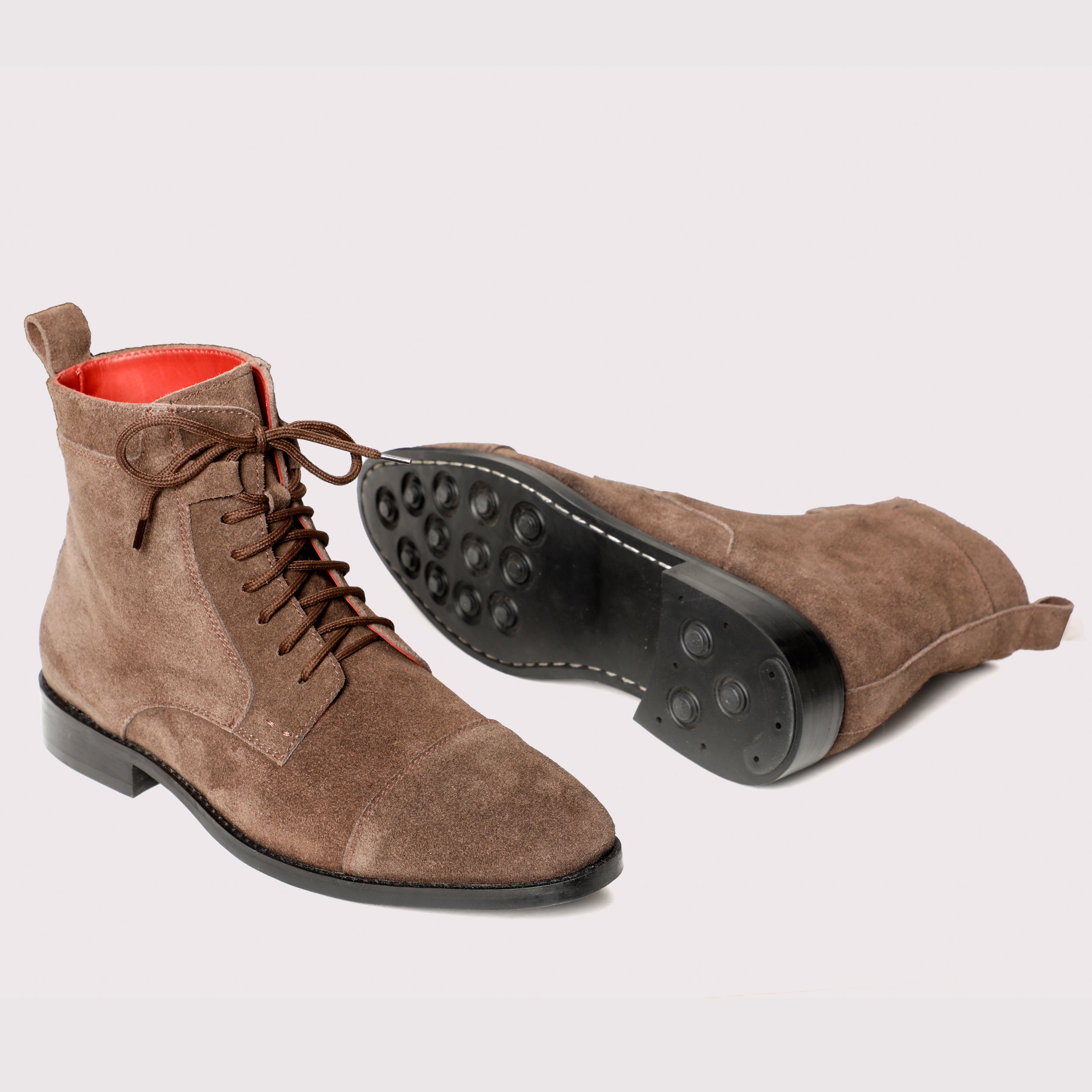 Brunello Suede Boots - Brown