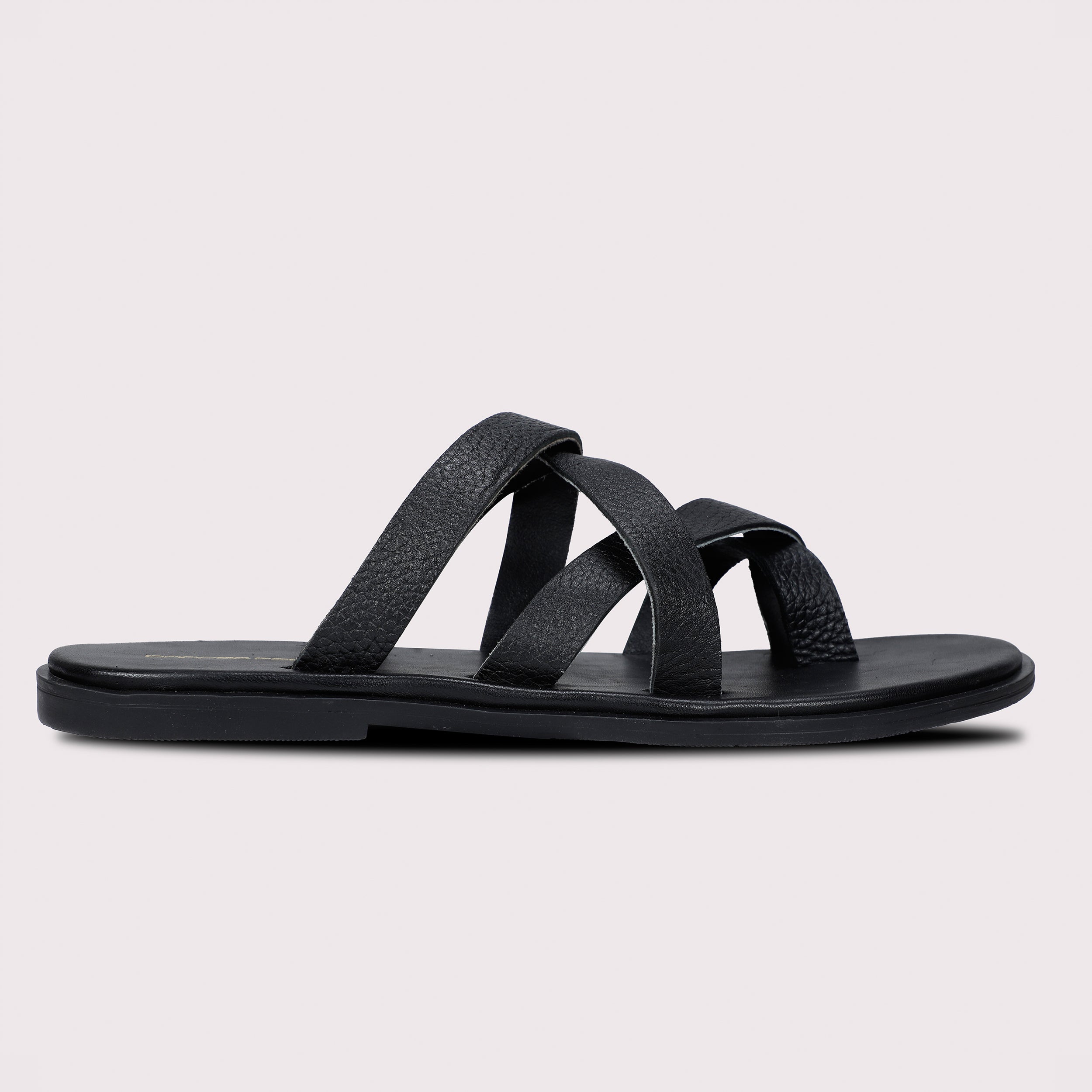 Mild Strap Slippers - Black