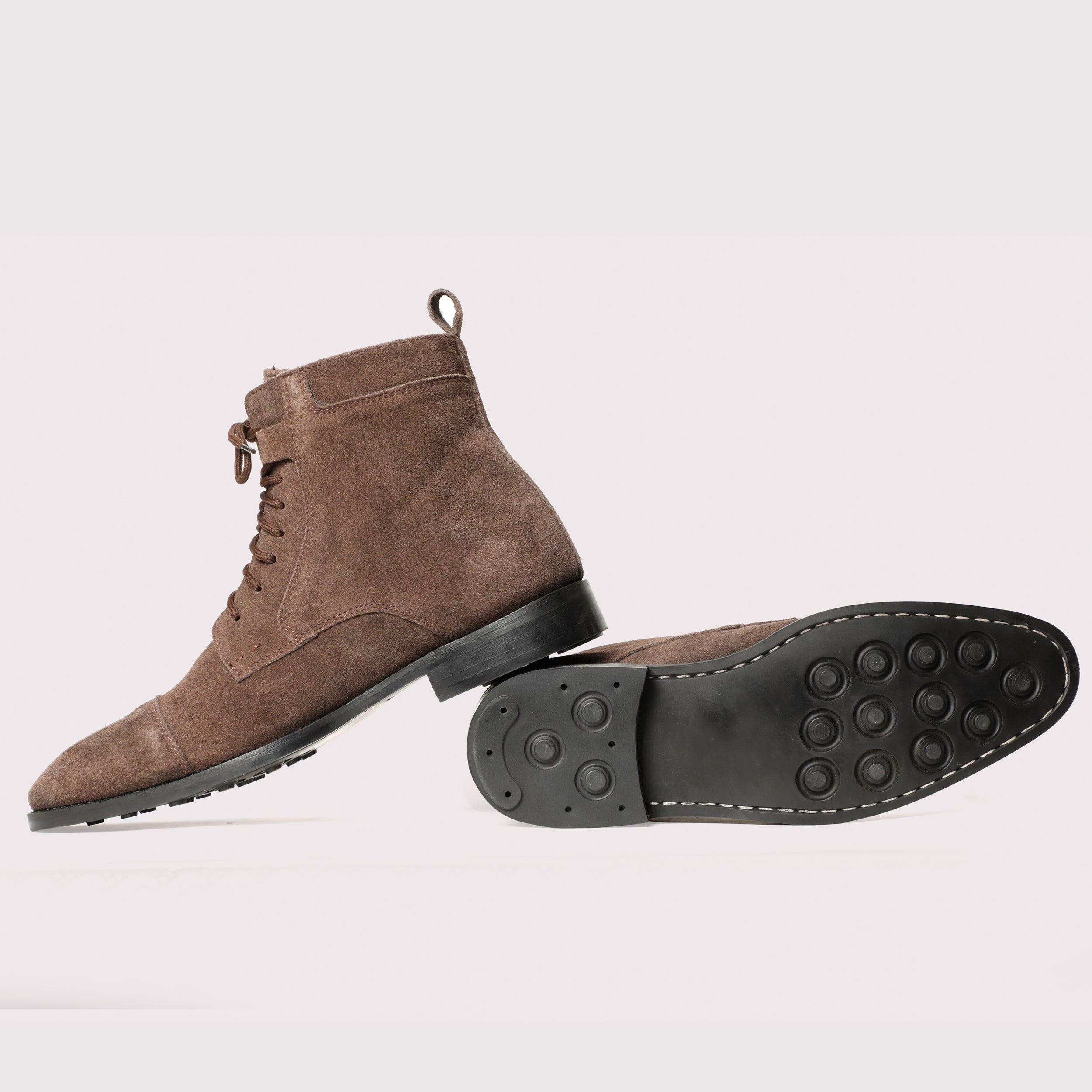 Brunello Suede Boots - Brown