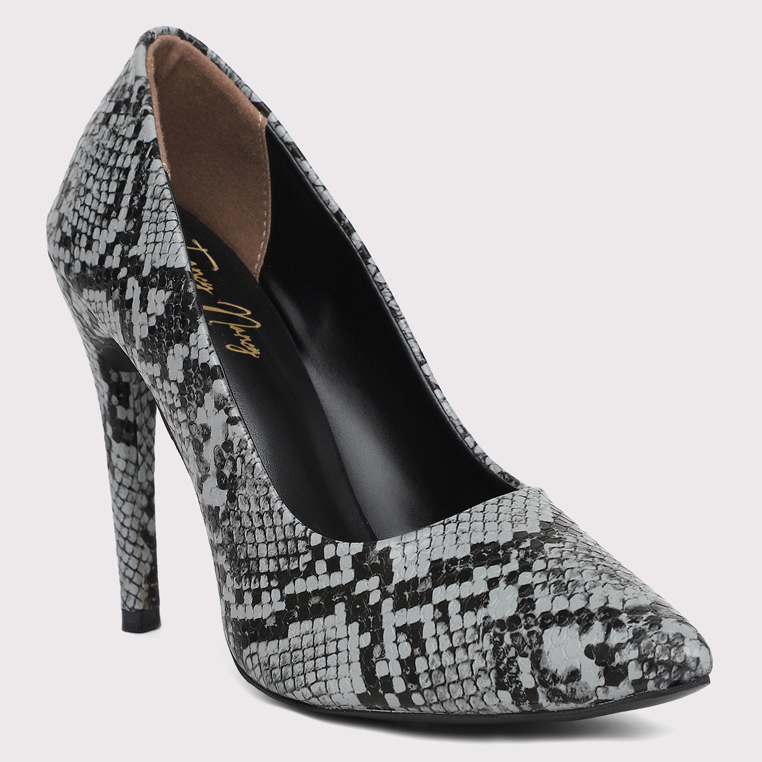 Grey snakeskin clearance pumps