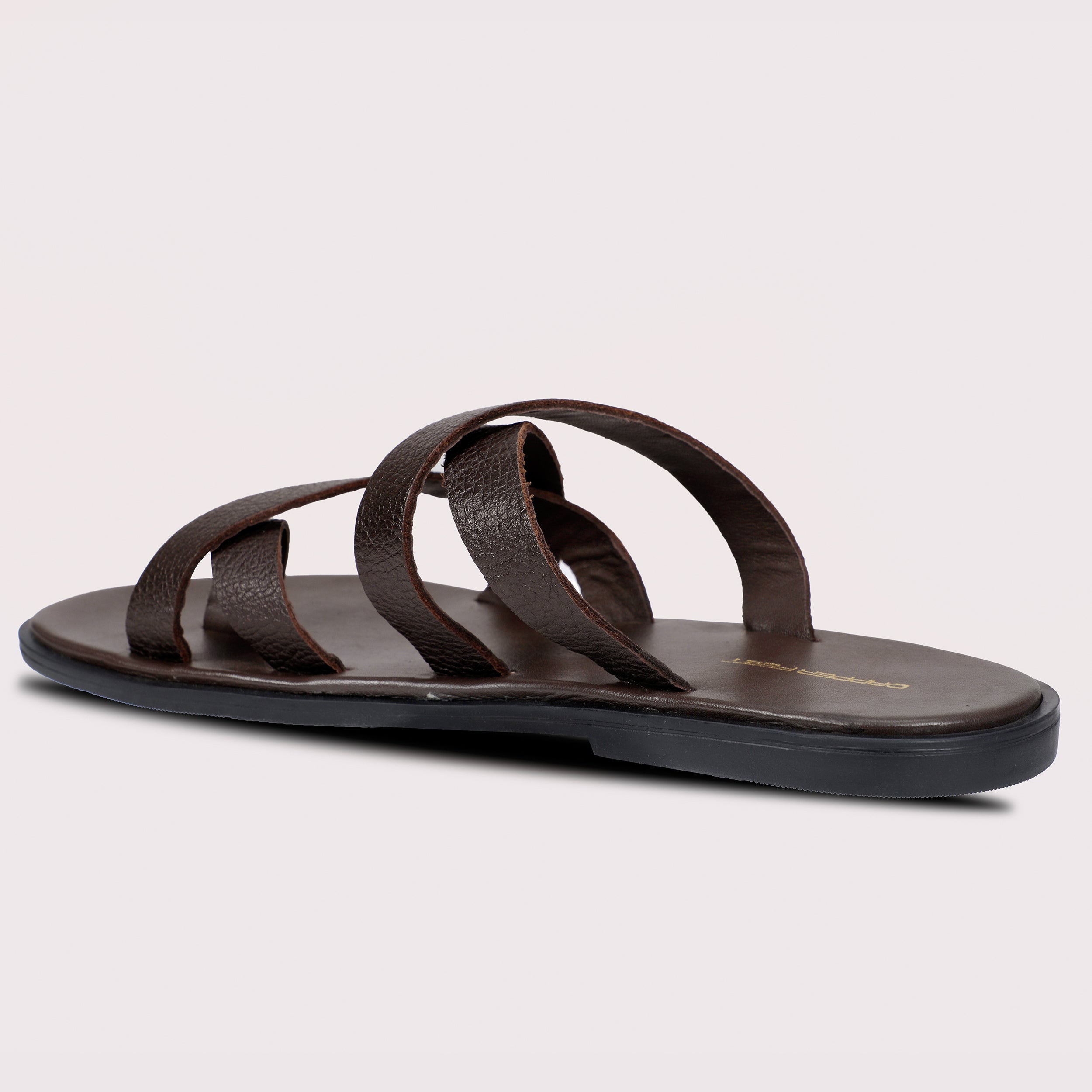 Mild Strap Slippers - Brown