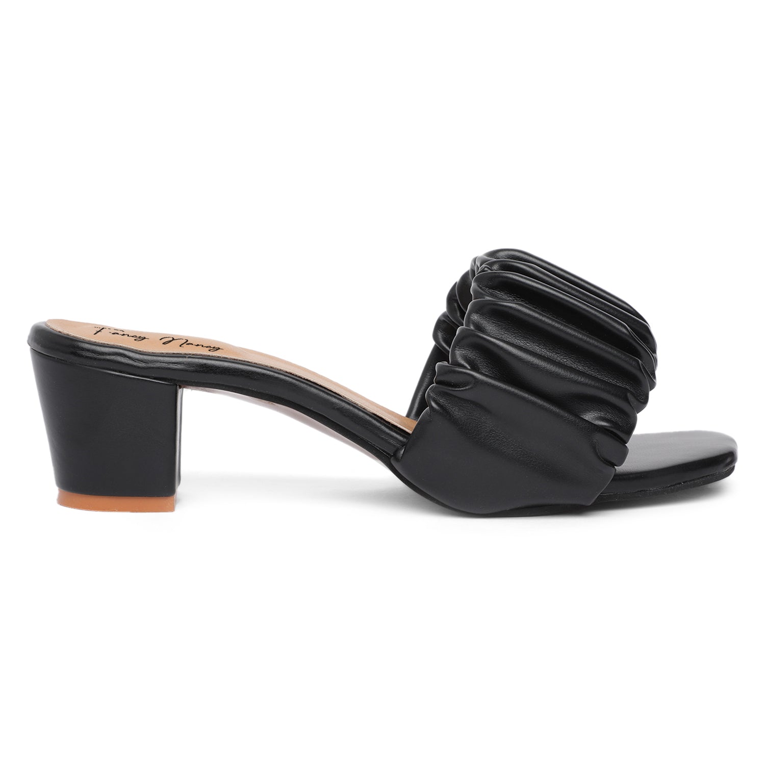 Black ruffle sandals new arrivals