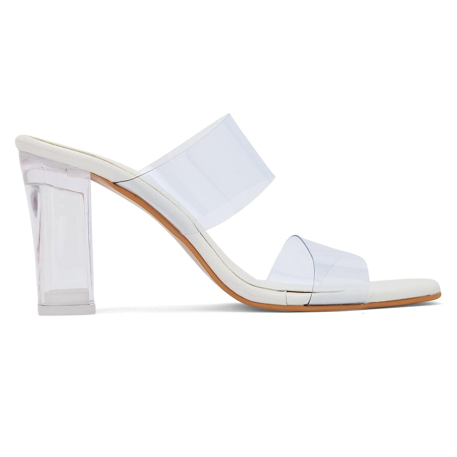BP Naomi Acrylic Clear Heel & Strap Sandal - Black or Blush – Jen's  Designer Deals