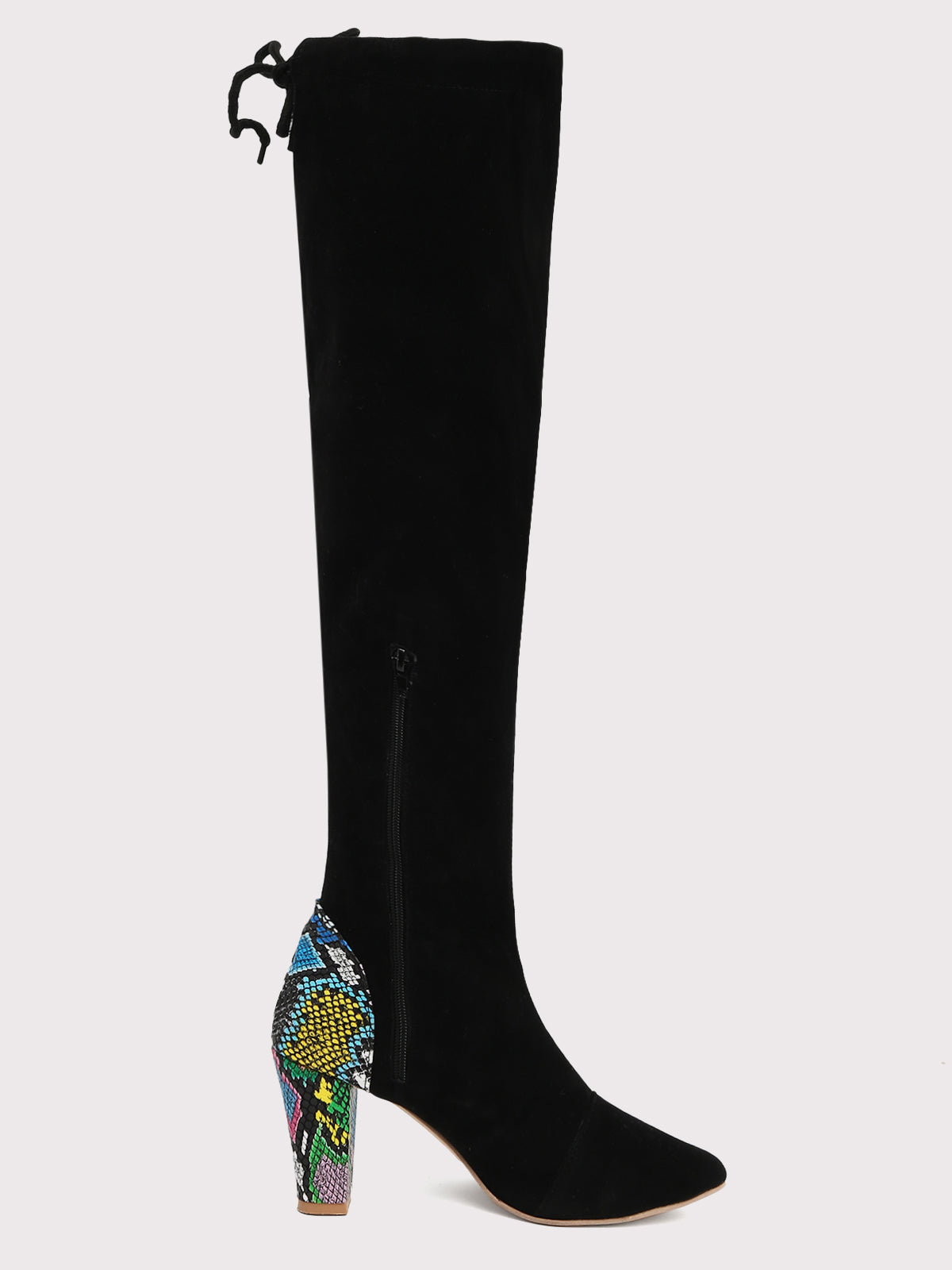 Modello Multicolored Heel Boots - Black