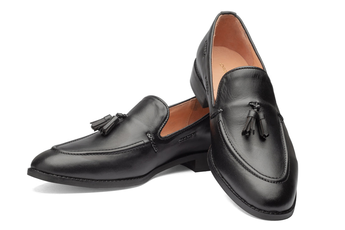 Kash 2 Tassel Loafers - Black - Dapperfeet