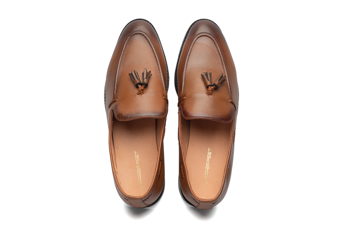 Kash 2 Tassel Loafers - Tan - Dapperfeet