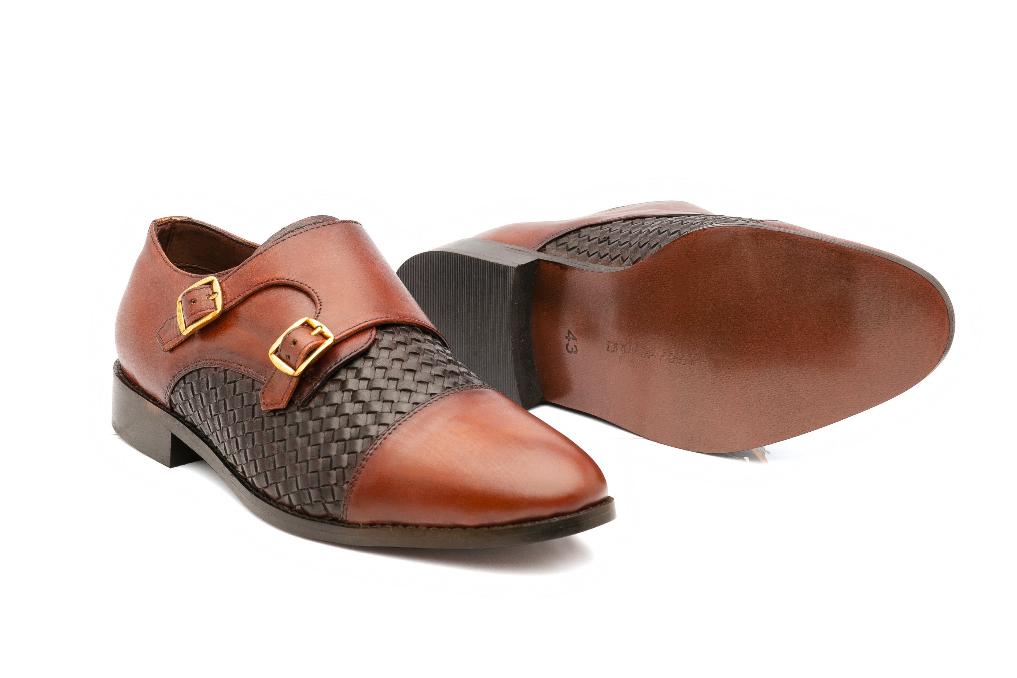 Borris Monk Straps - Cognac/Brown - Dapperfeet